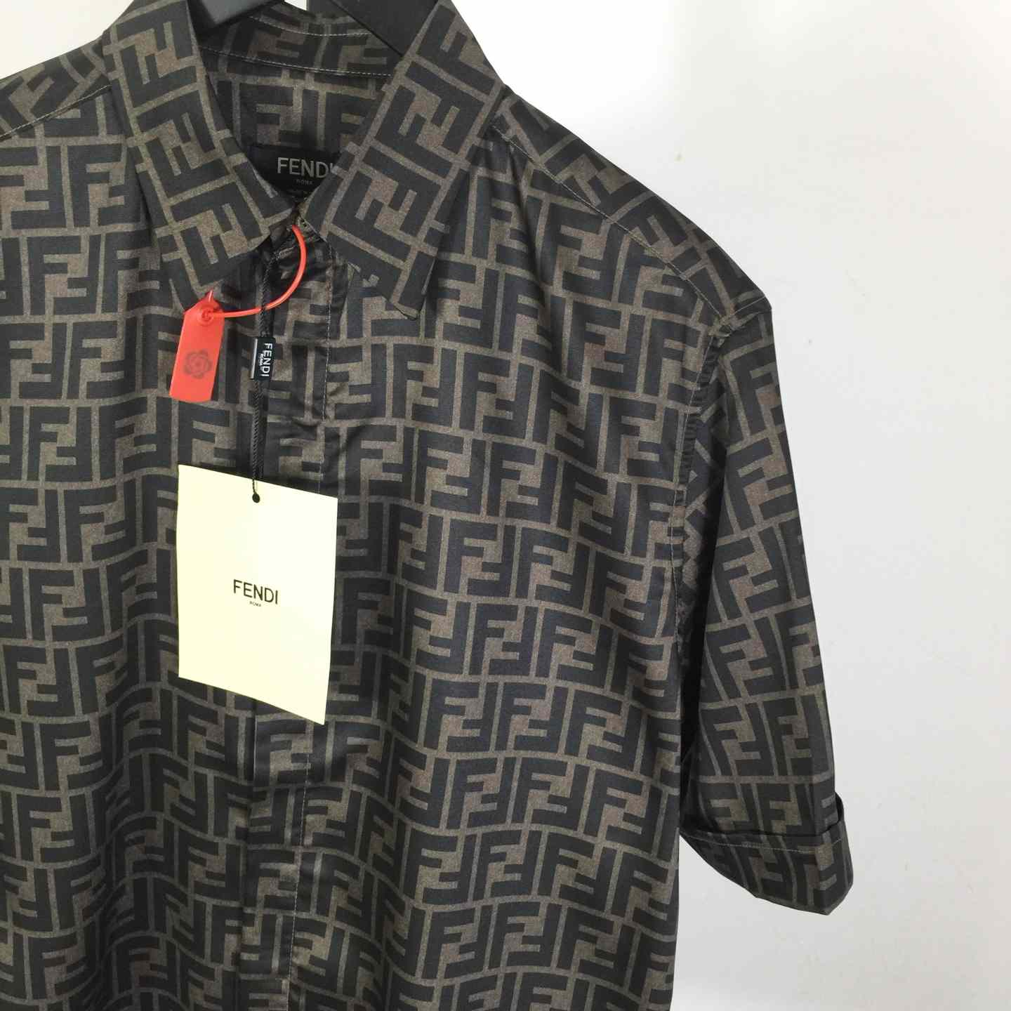 Fendi Brown Silk Shirt - 