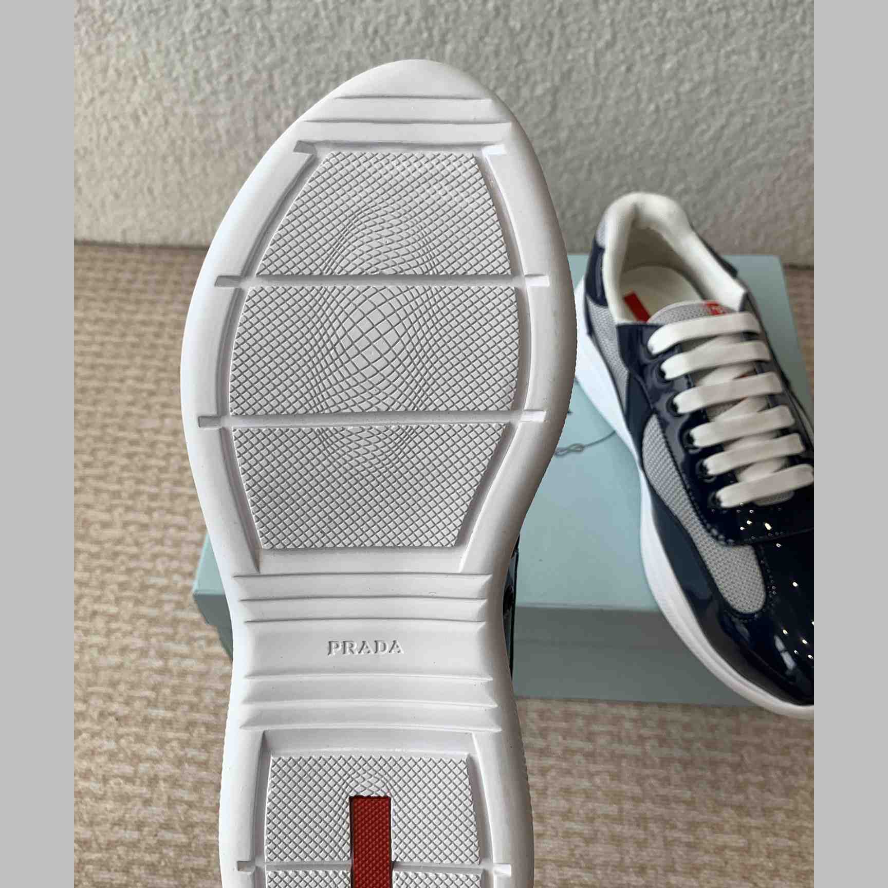 Prada Prada Cloudburst Gray Bronze Low Top Sneaker - 