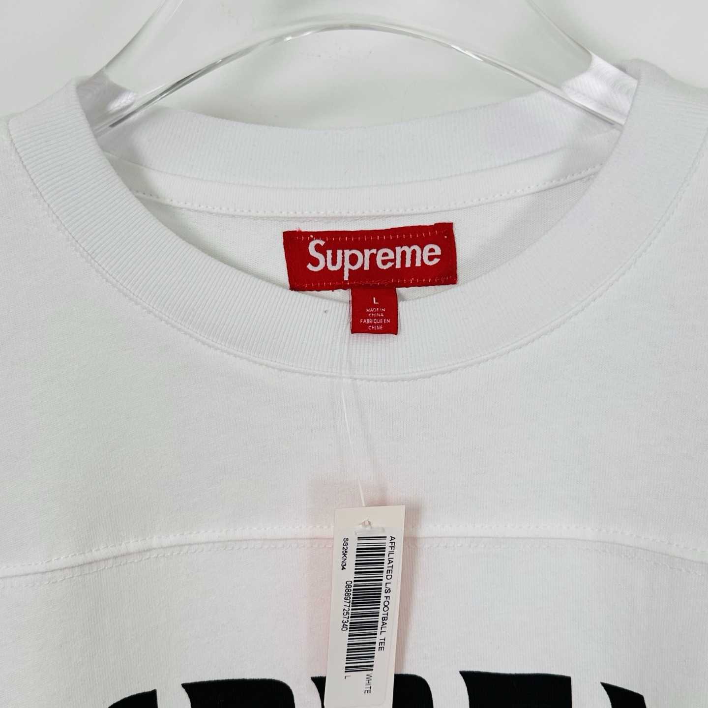 Supreme Affiliated L/S Football Top White - 