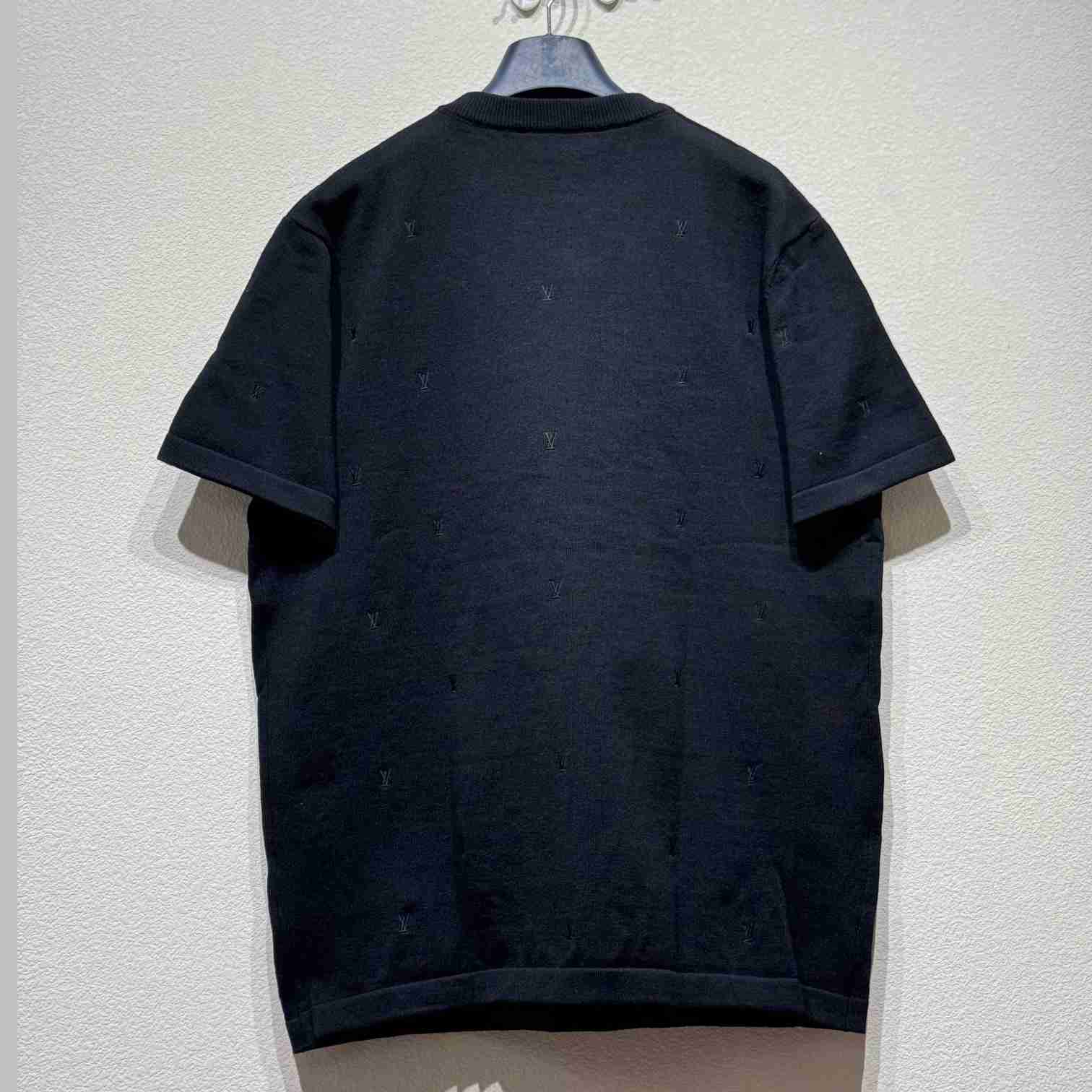 Louis Vuitton LV Blason Embroidered Short-Sleeved Crewneck   1AHVPR - DesignerGu