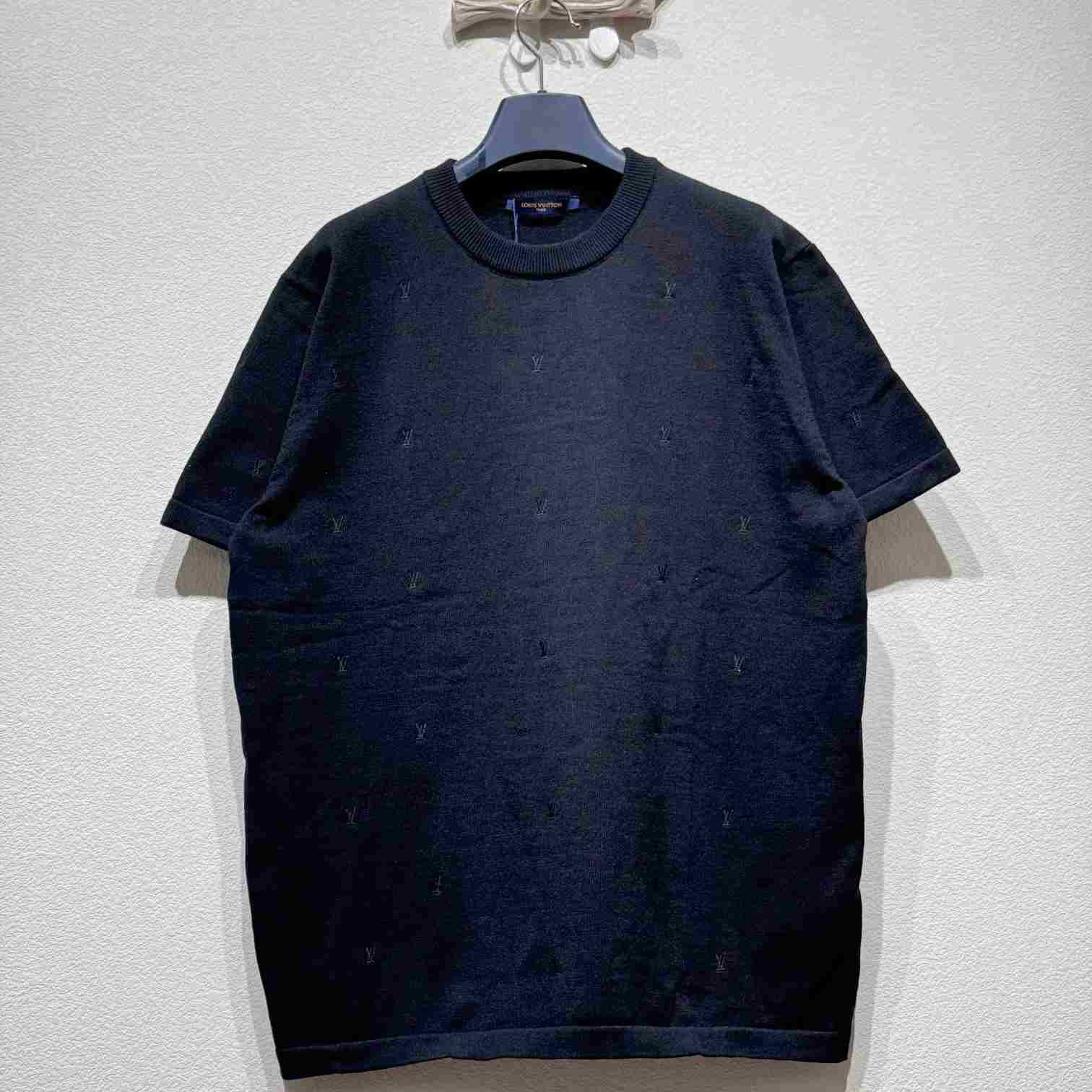 Louis Vuitton LV Blason Embroidered Short-Sleeved Crewneck   1AHVPR - DesignerGu