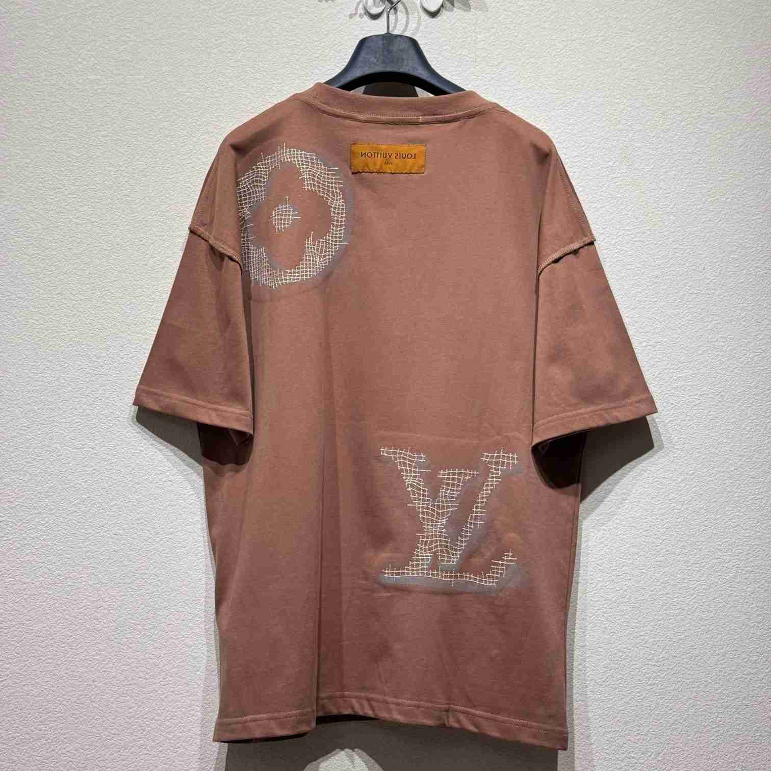 Louis Vuitton Short-Sleeved Cotton Crewneck    - DesignerGu