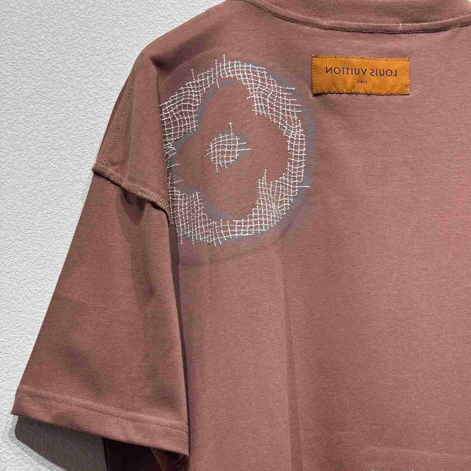 Louis Vuitton Short-Sleeved Cotton Crewneck    - DesignerGu
