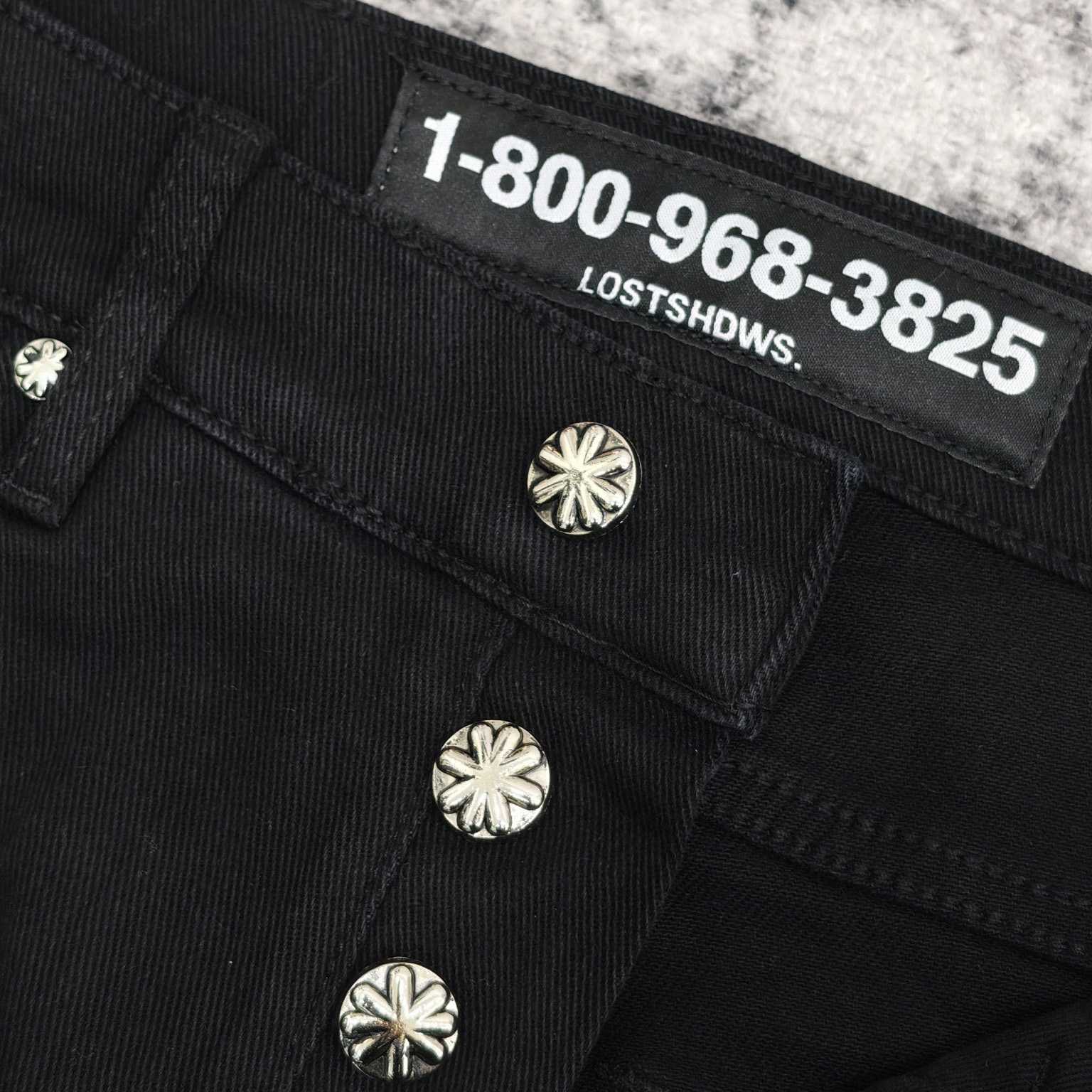 Lost Shadows Black Waxed Denim   707 - 