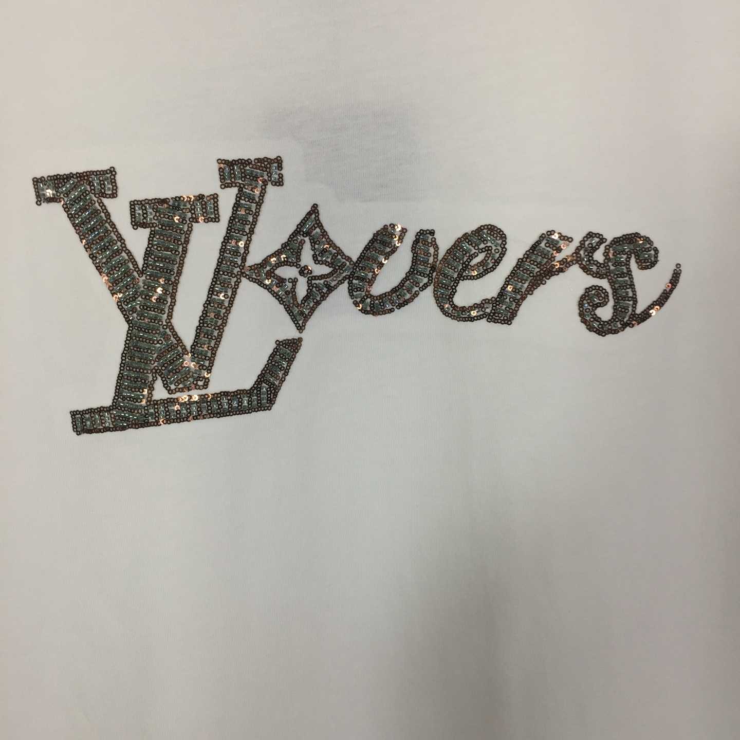 Louis Vuitton LV Vers Embellished Short-Sleeved T-Shirt   - DesignerGu