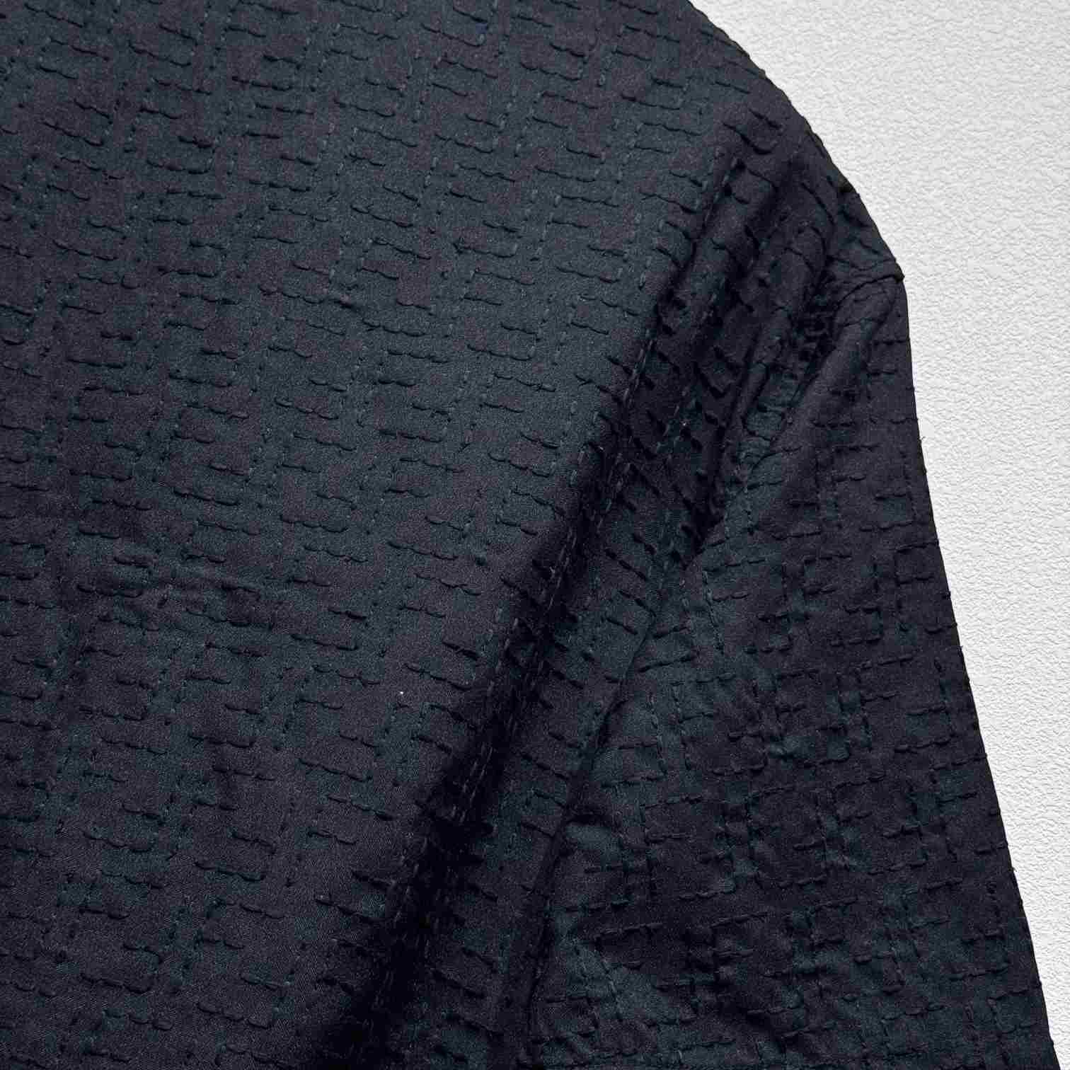 Fendi Black Linen FF Jacquard Shirt - DesignerGu