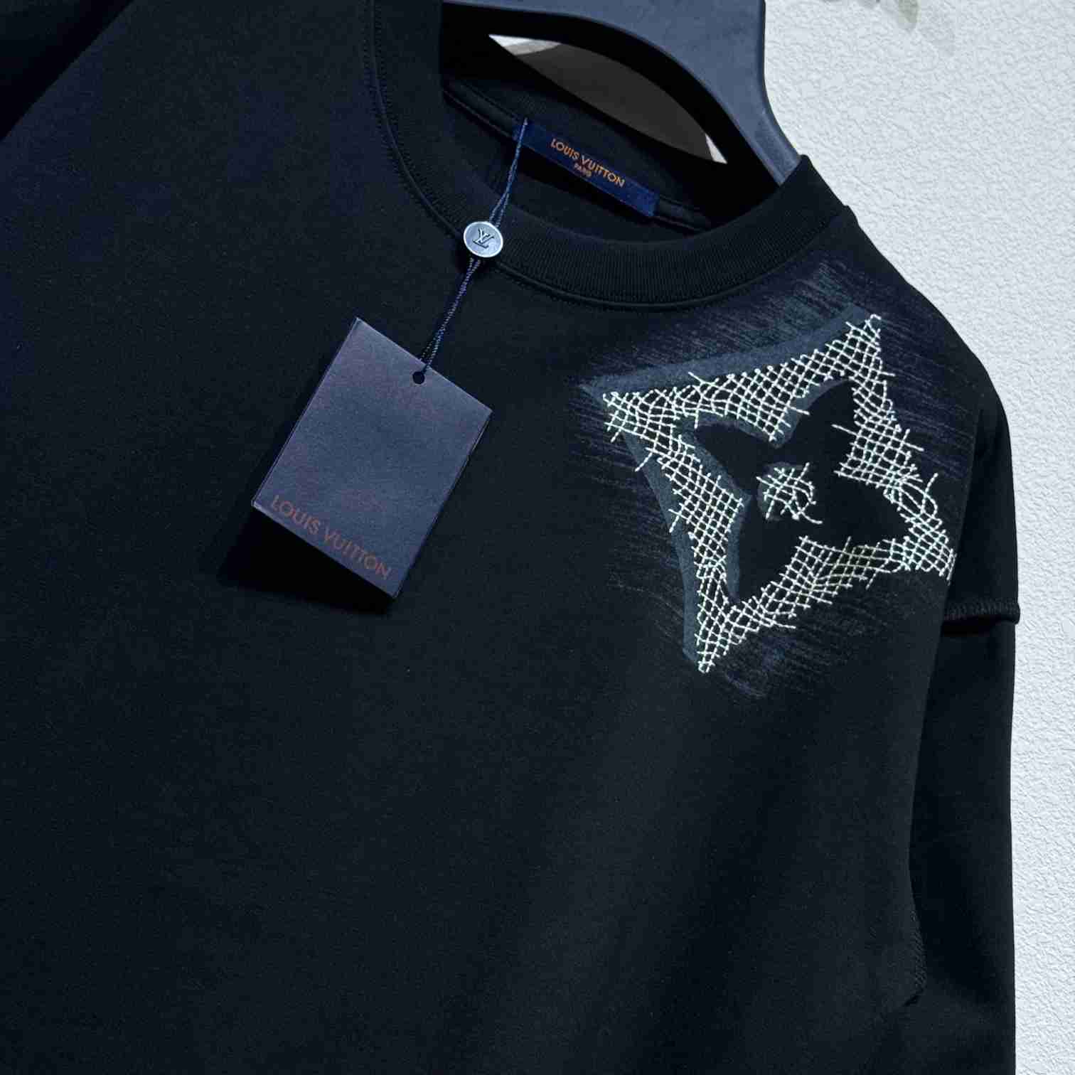 Louis Vuitton Short-Sleeved Cotton Crewneck    - DesignerGu