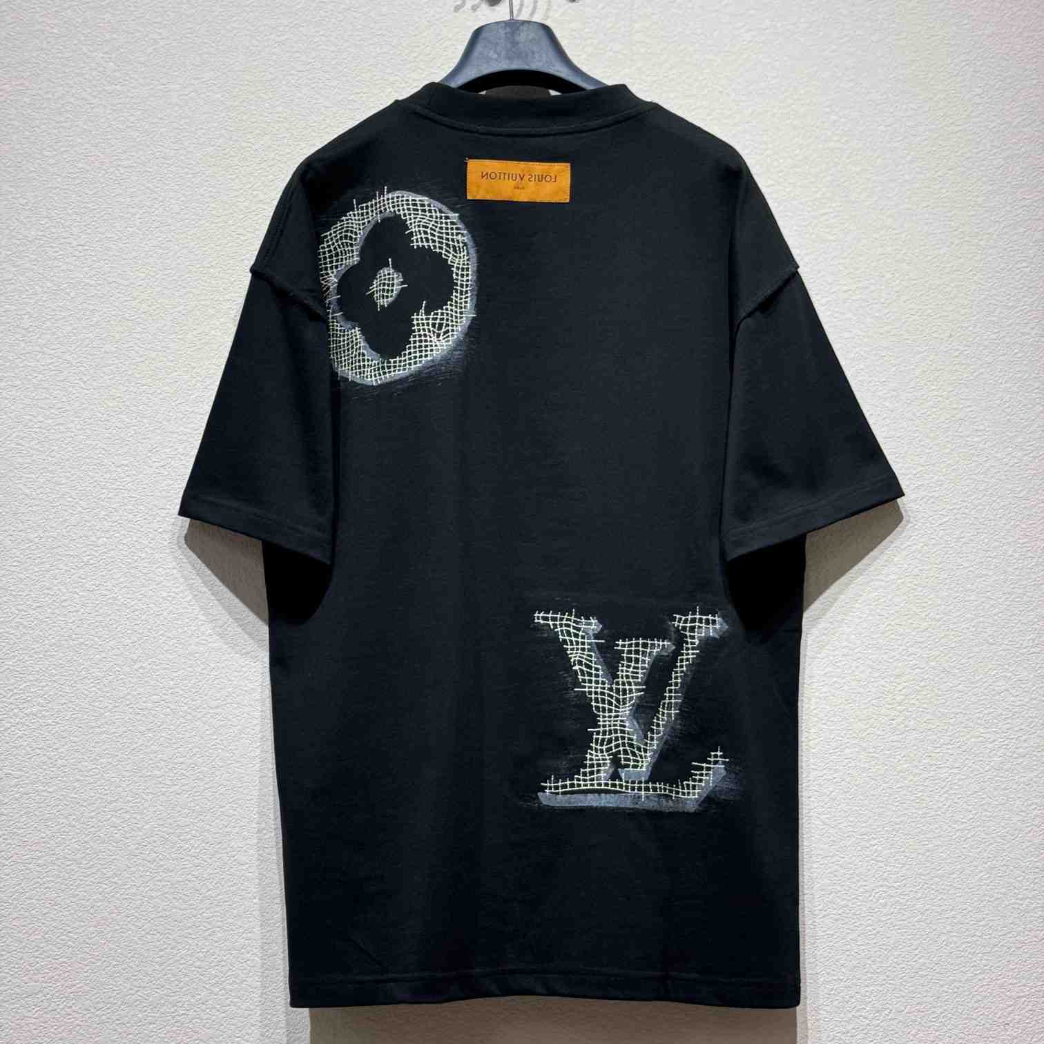 Louis Vuitton Short-Sleeved Cotton Crewneck    - DesignerGu