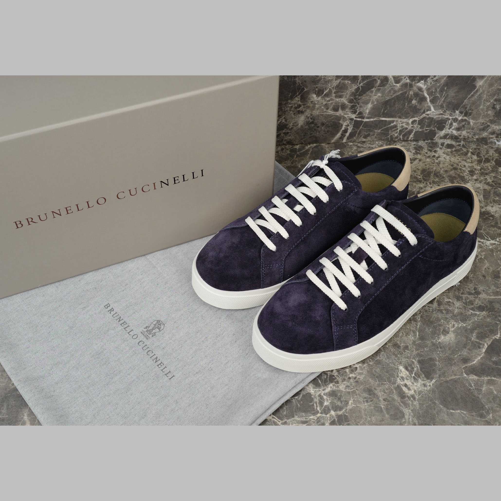 Brunello Cucinelli Suede Sneakers - DesignerGu