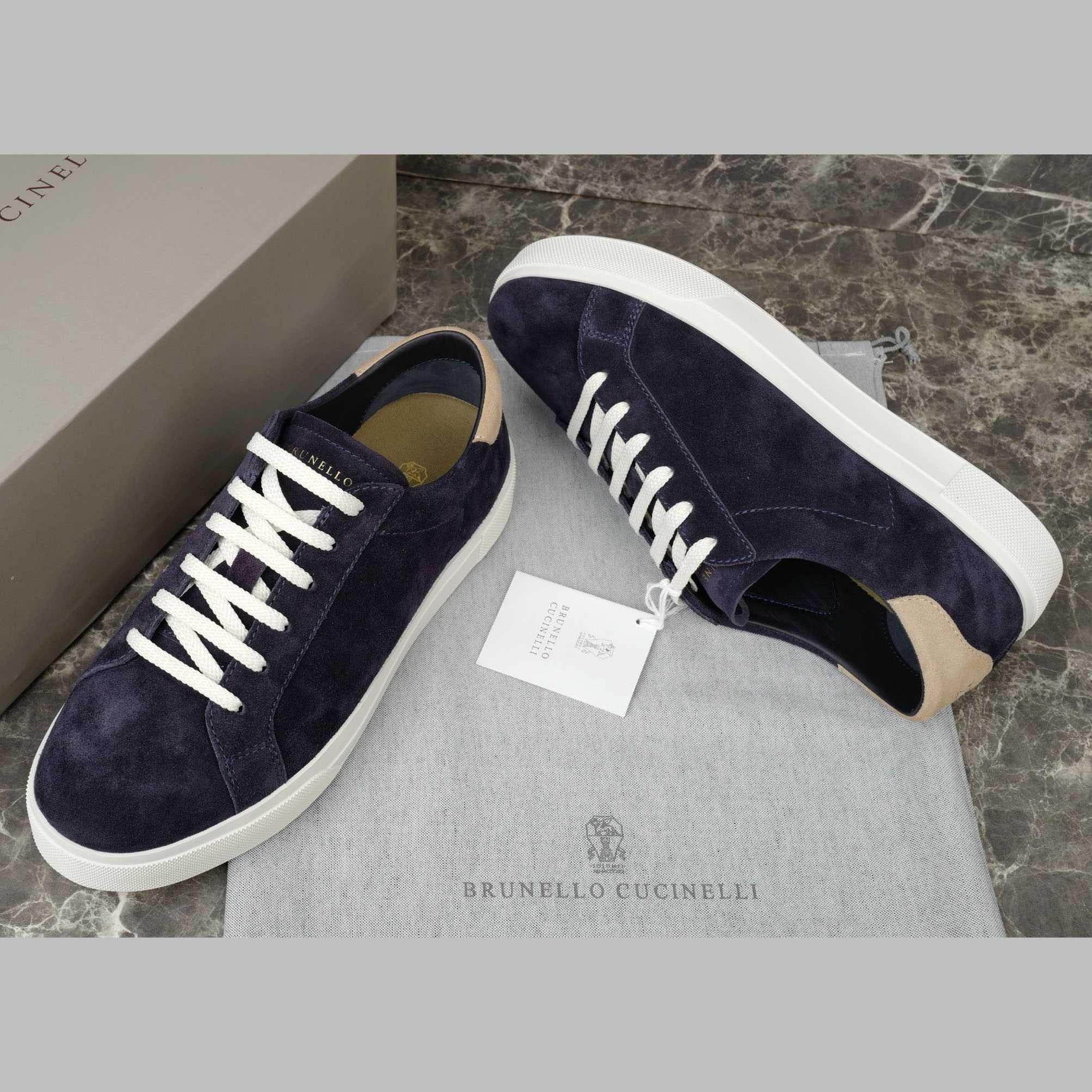 Brunello Cucinelli Suede Sneakers - DesignerGu