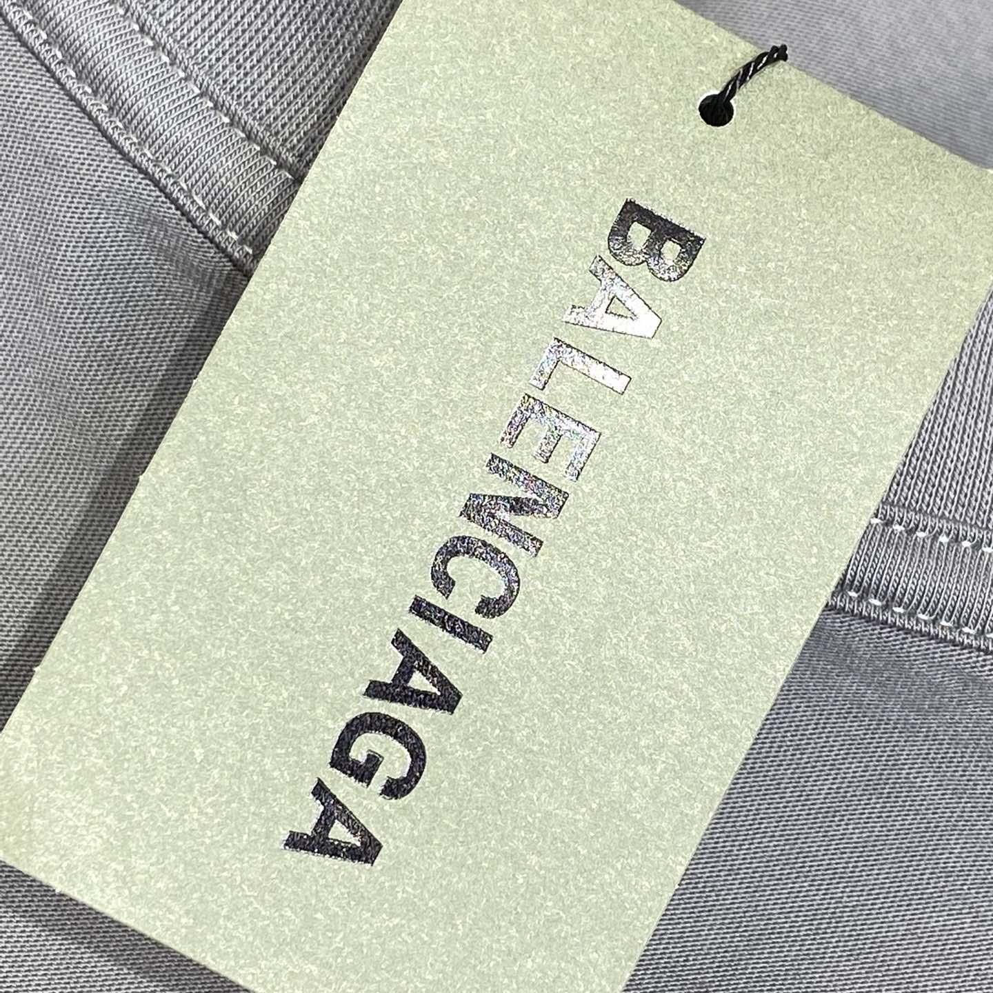 Balenciaga Human Being Shifted T-Shirt In Dark Grey - 