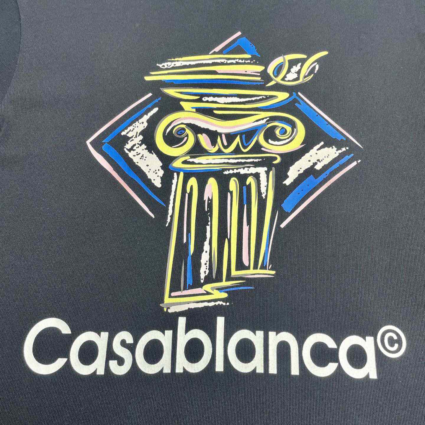 Casablanca Diamond Column Printed T-Shirt   C953 - 