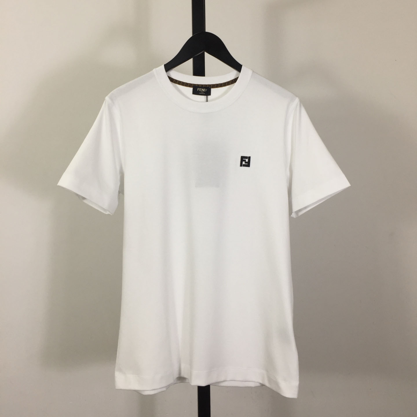 Fendi Cotton Jersey T-shirt With Embroidery - DesignerGu