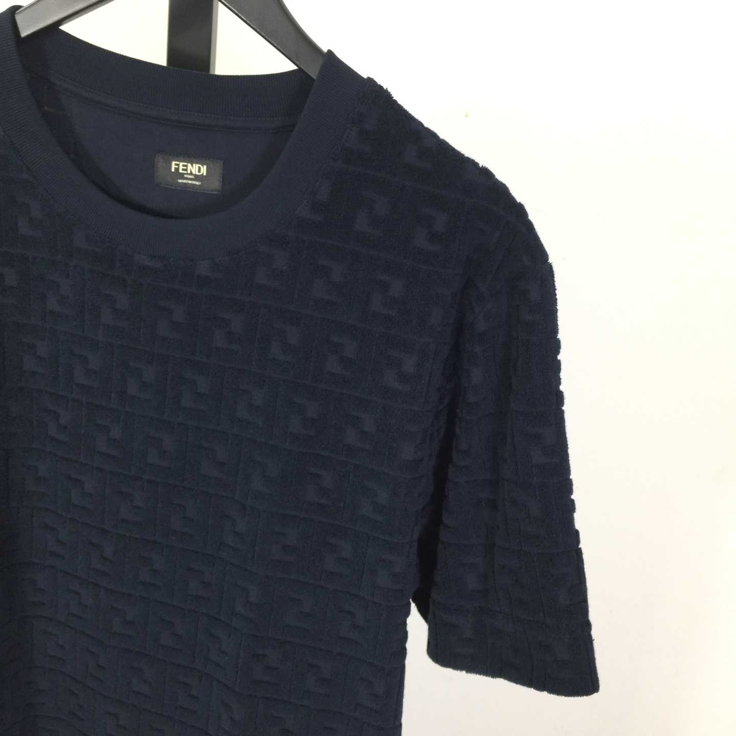 Fendi Blue FF Piqué T-shirt - DesignerGu