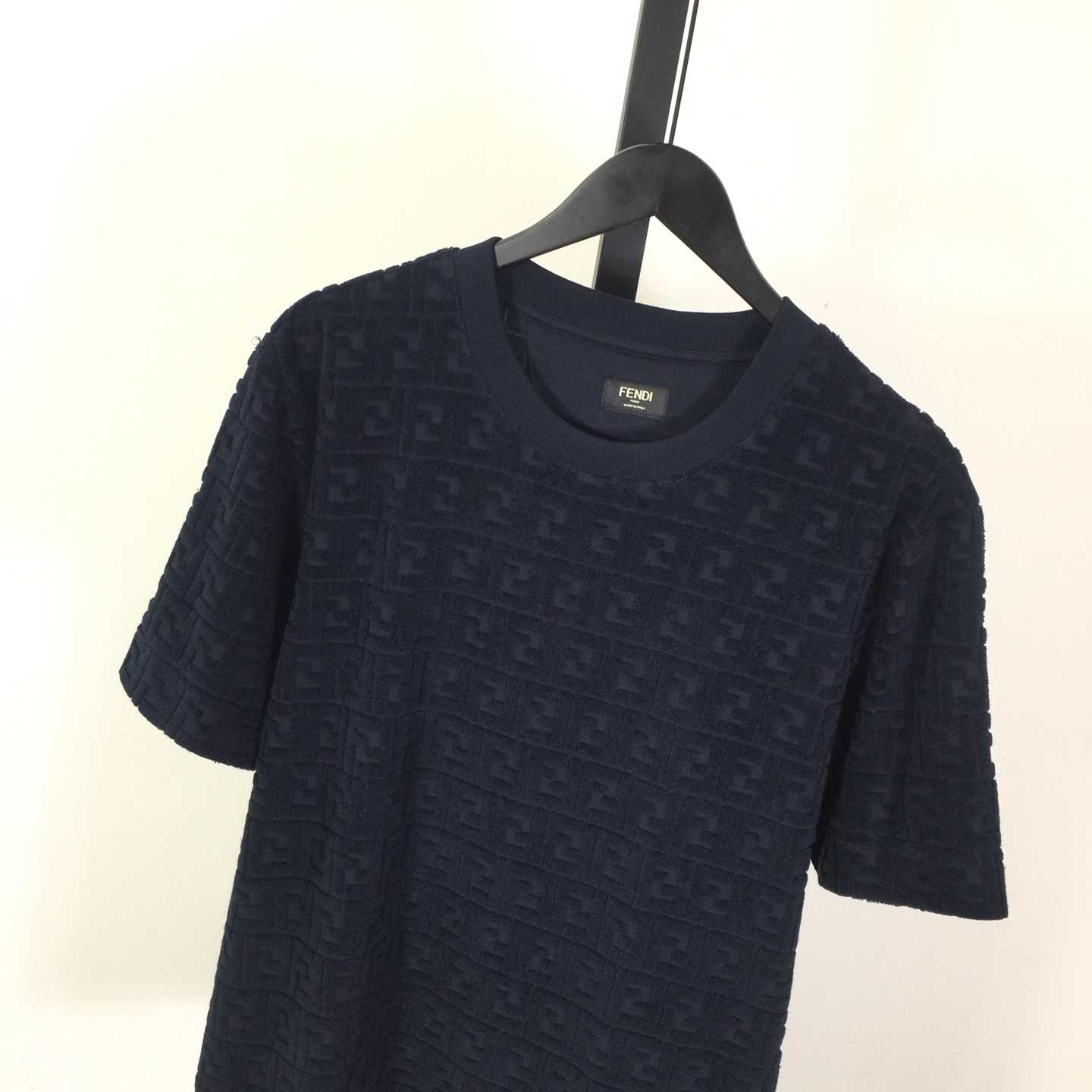 Fendi Blue FF Piqué T-shirt - DesignerGu