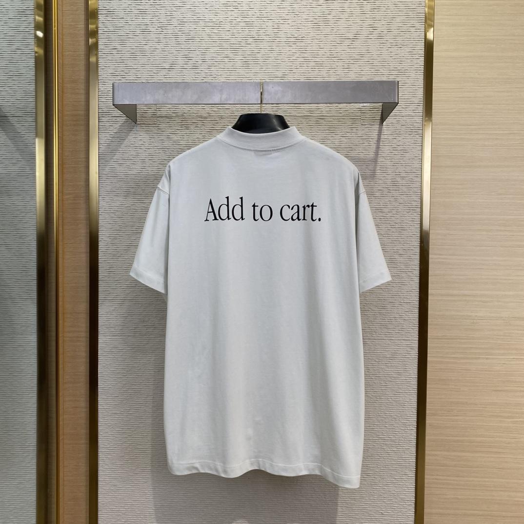Balenciaga Basketball Sneaker T-Shirt Oversized In Dirty White - 