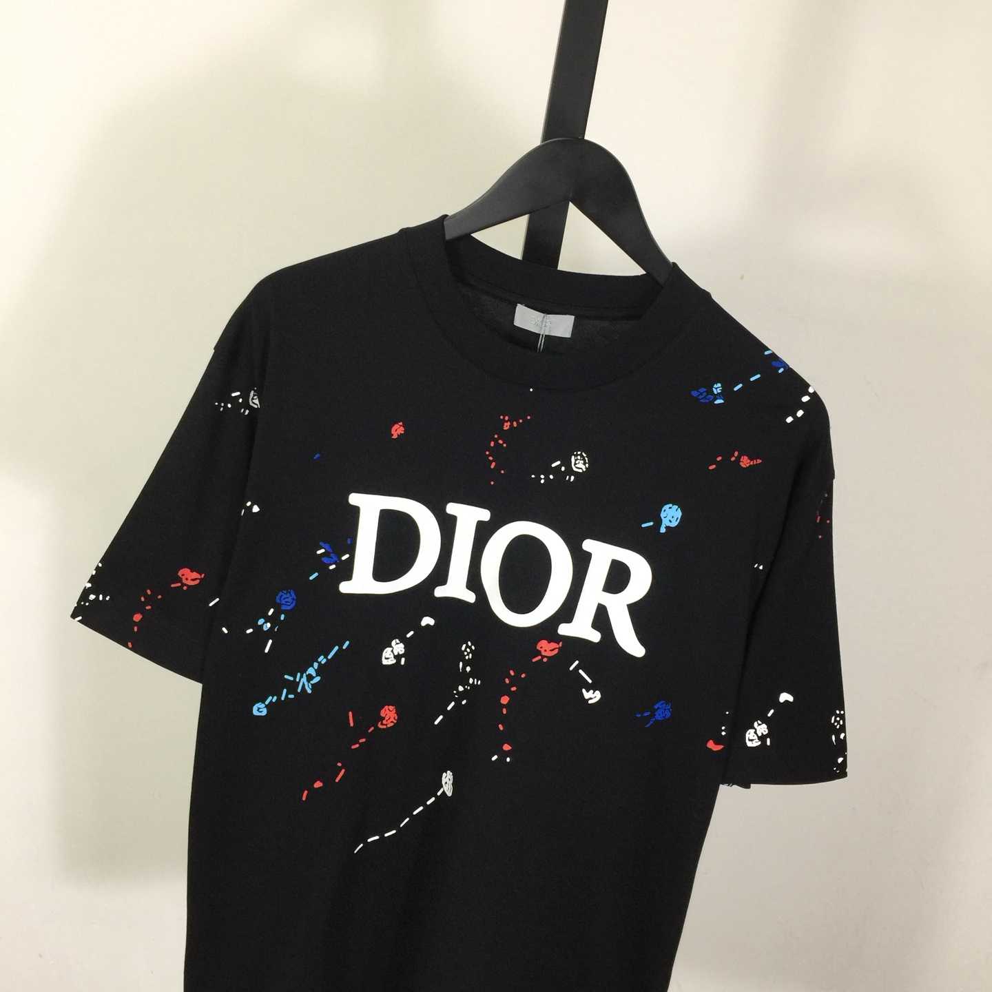 Dior Logo Cotton T-Shirt  - DesignerGu