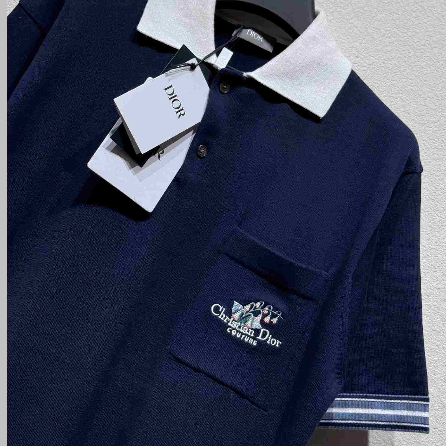 Christian Dior Couture Lily of the Valley Polo Shirt - DesignerGu
