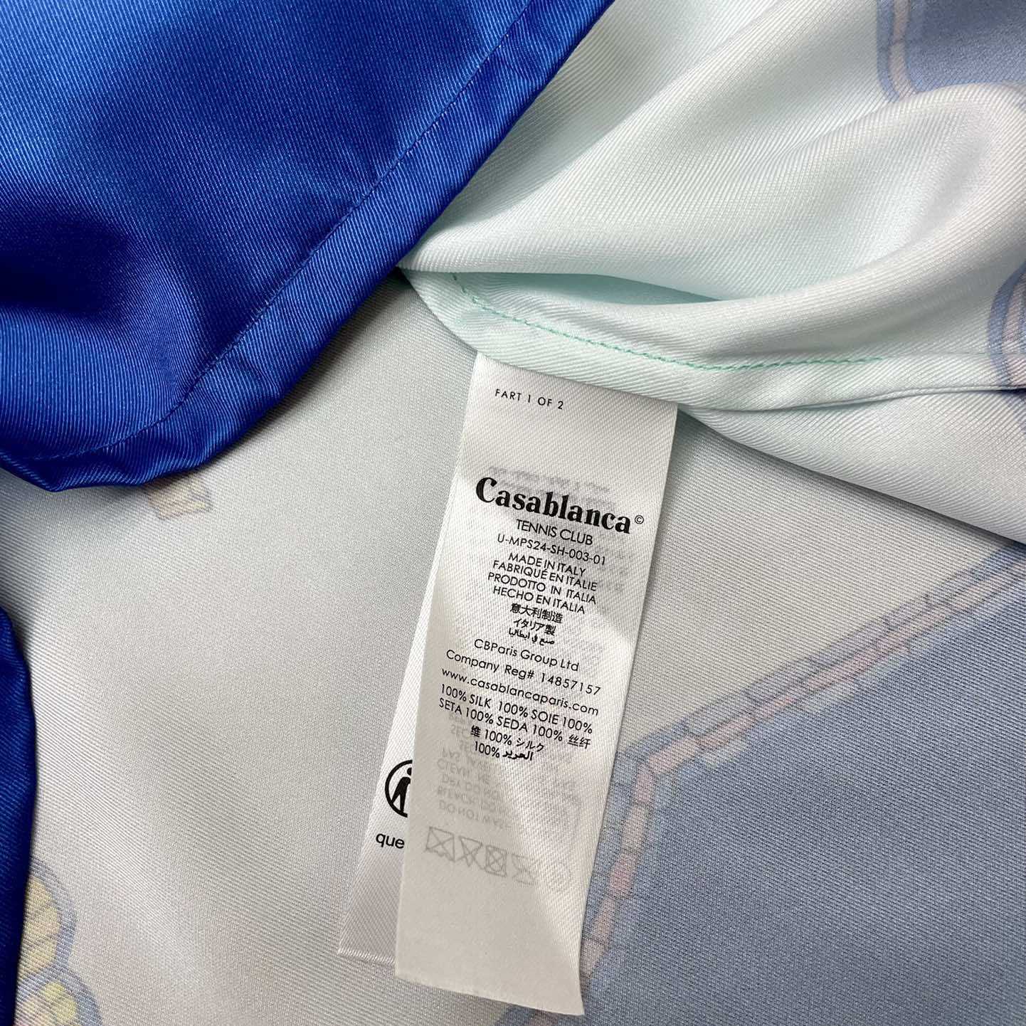 Casablanca Coquillage Coloré Silk Shirt    CA3457 - DesignerGu