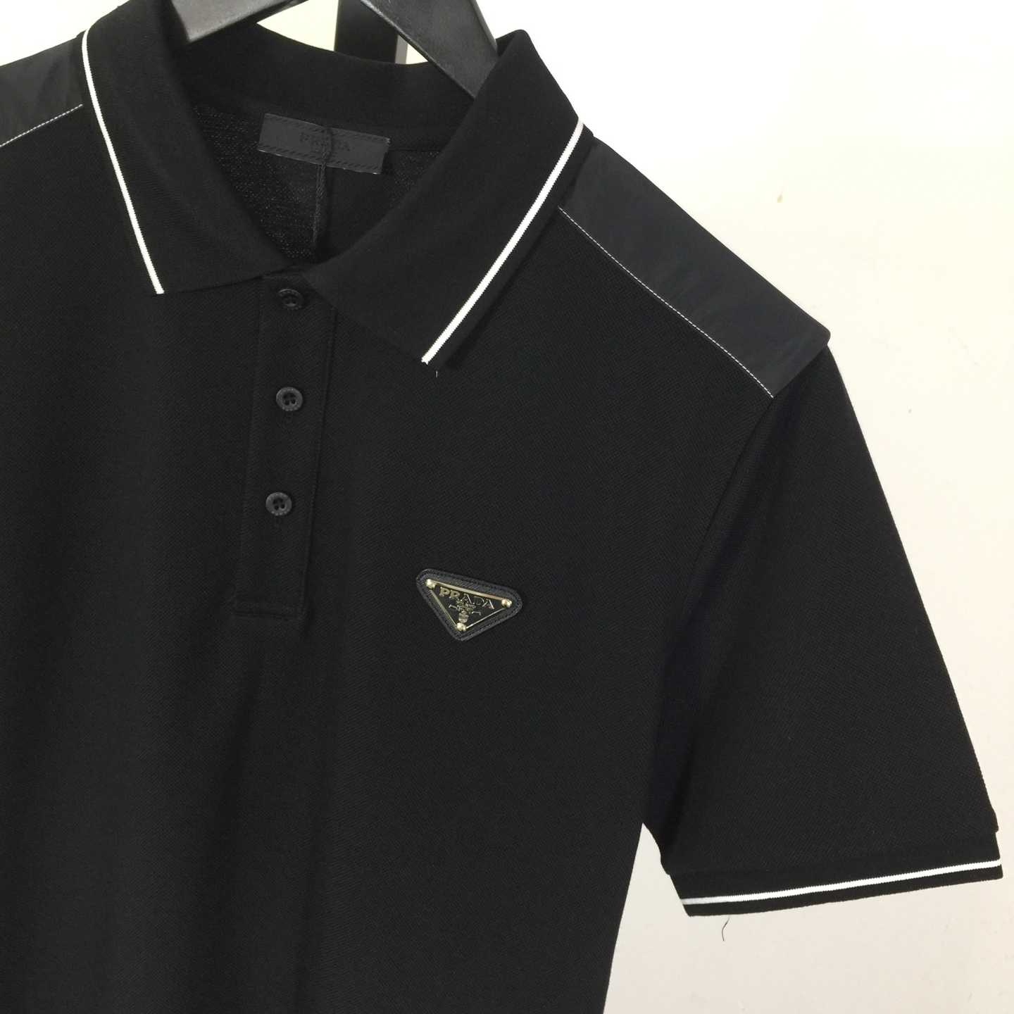 Prada Short-sleeved Piqué Polo Shirt - 