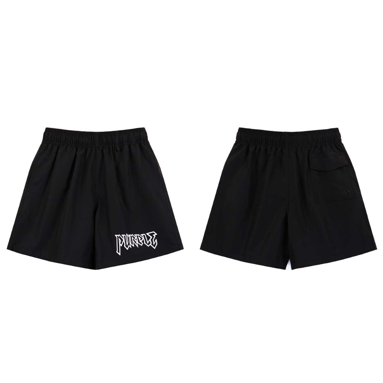 Purple-Brand Graphic Sweat Shorts - 