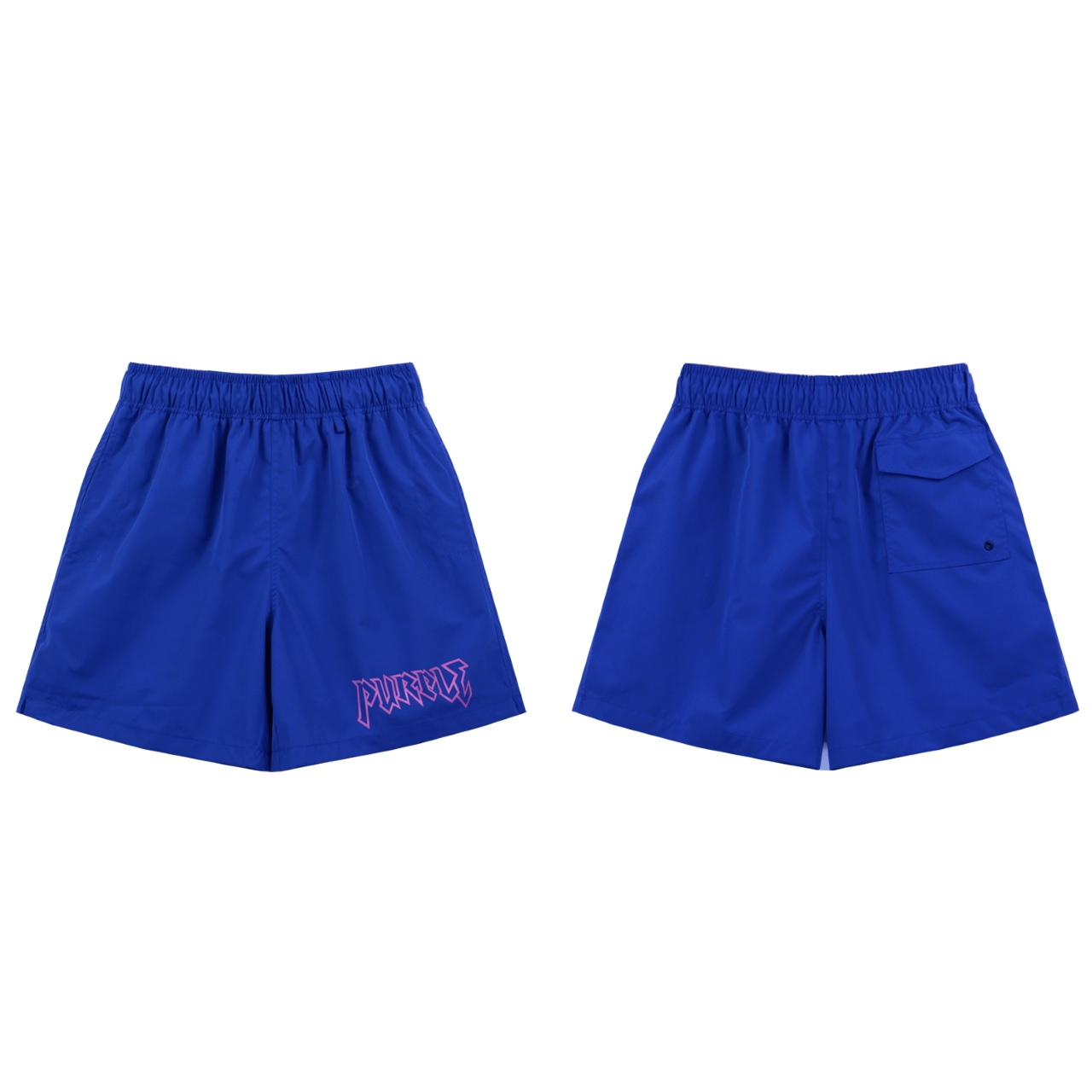 Purple-Brand Graphic Sweat Shorts - 
