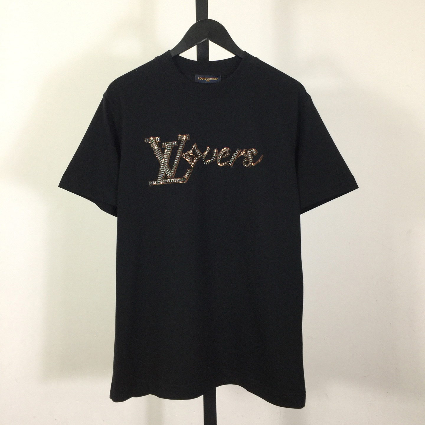Louis Vuitton LV Vers Embellished Short-Sleeved T-Shirt   - DesignerGu