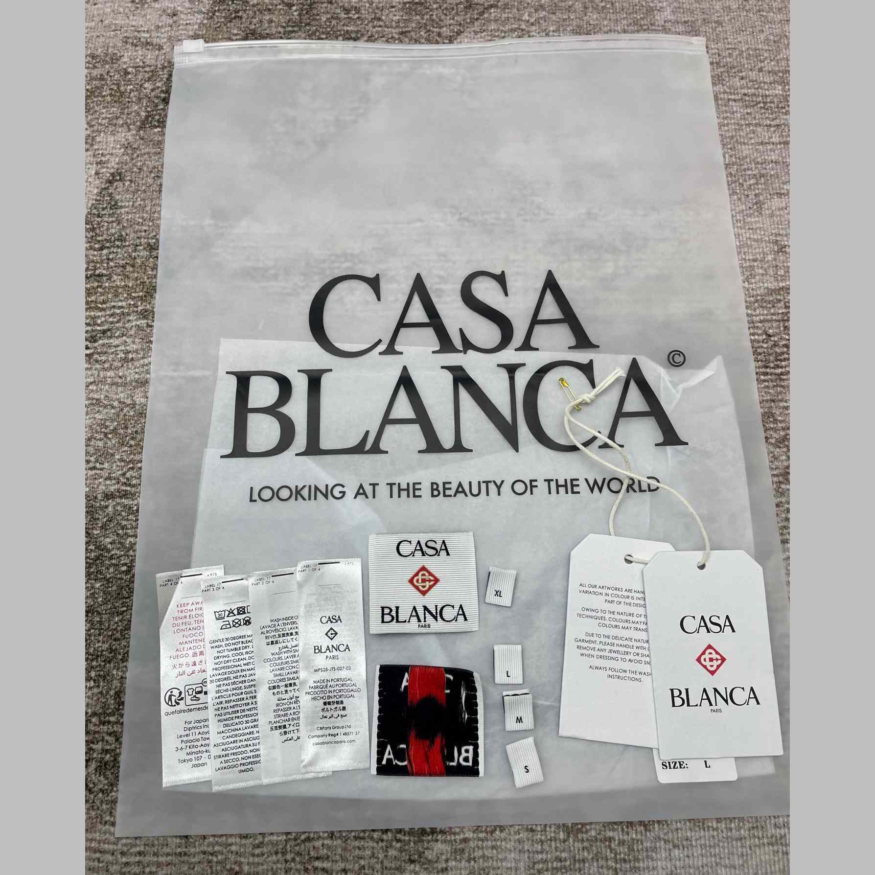Casablanca Black 'Casa' Beach Wave T-Shirt   C991 - 