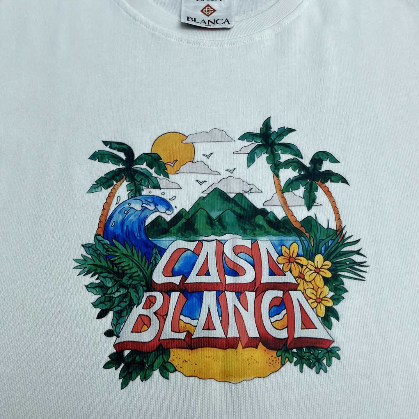 Casablanca Black 'Casa' Beach Wave T-Shirt   C991 - 