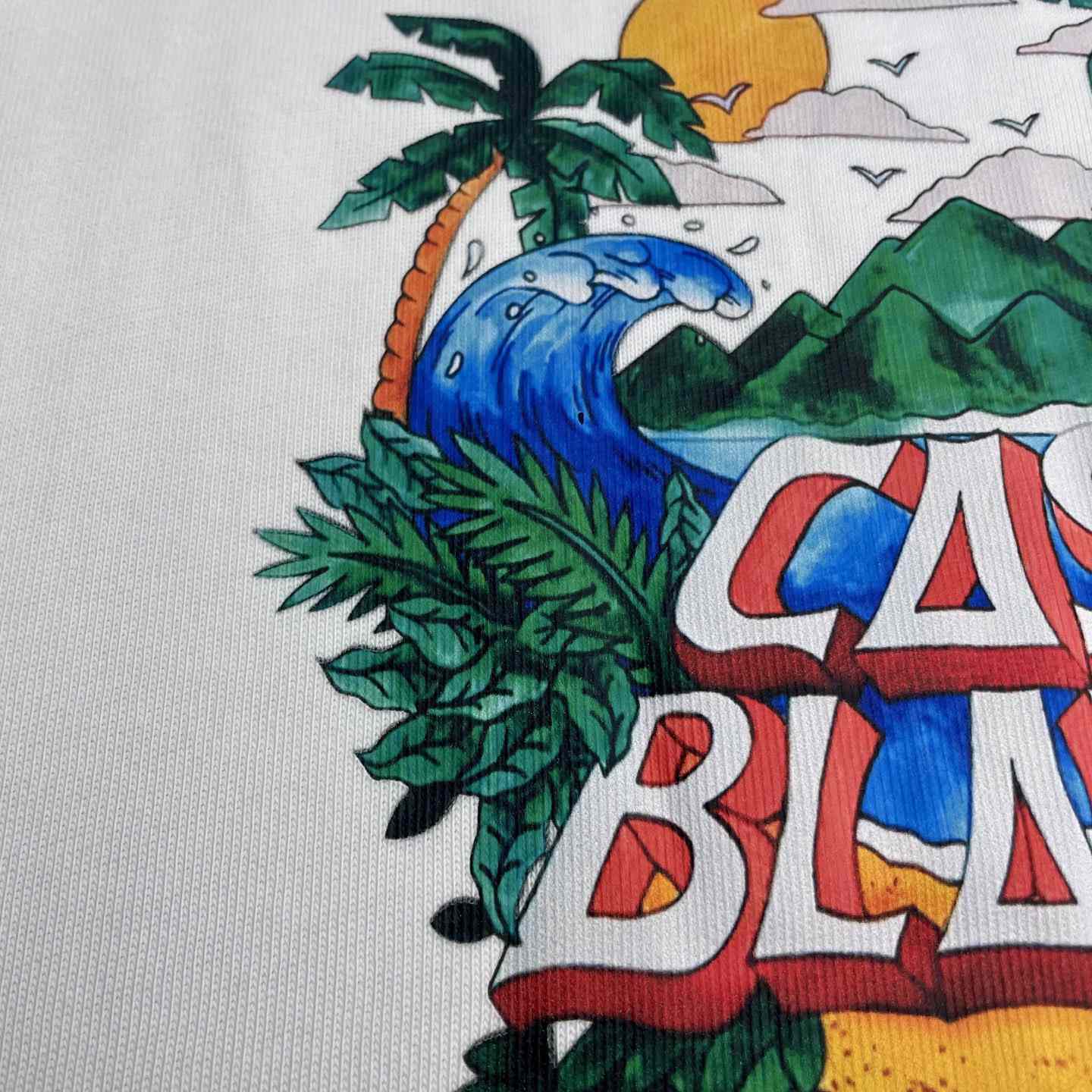 Casablanca Black 'Casa' Beach Wave T-Shirt   C991 - 