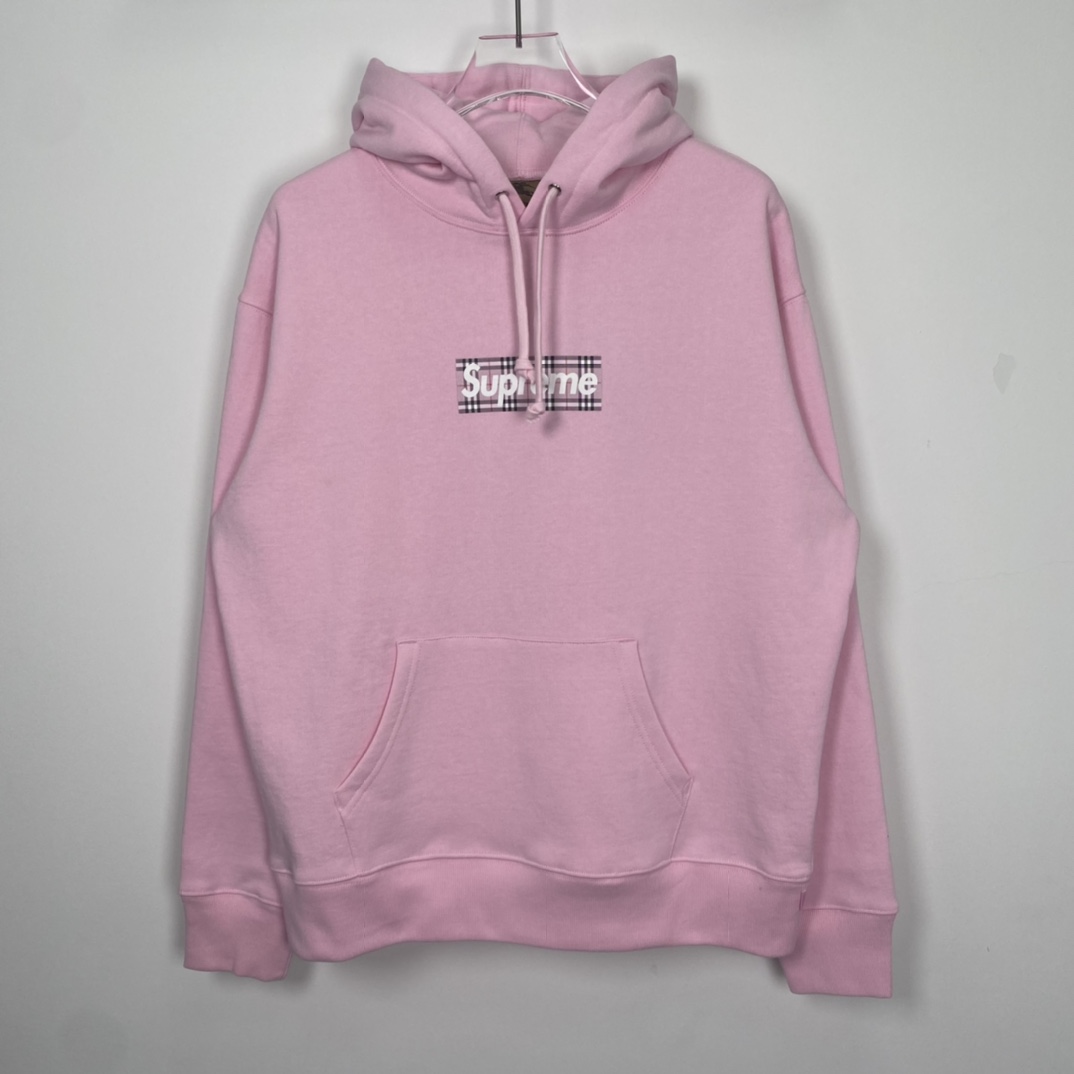 Supreme x Burberry Box Logo Hooded Sweatshirt - DesignerGu