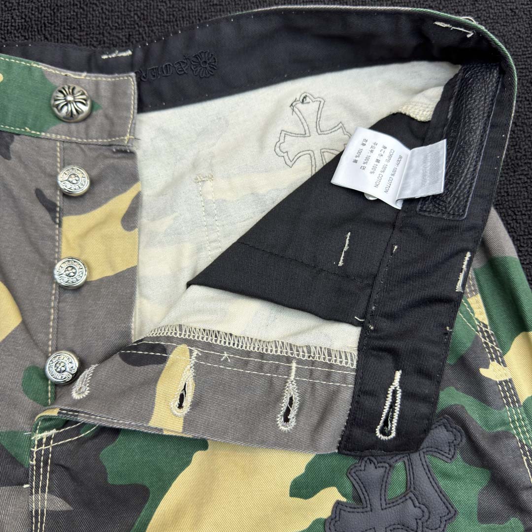 Chrome Hearts Matty Boy Sex Records Camo Carpenter Shorts - DesignerGu
