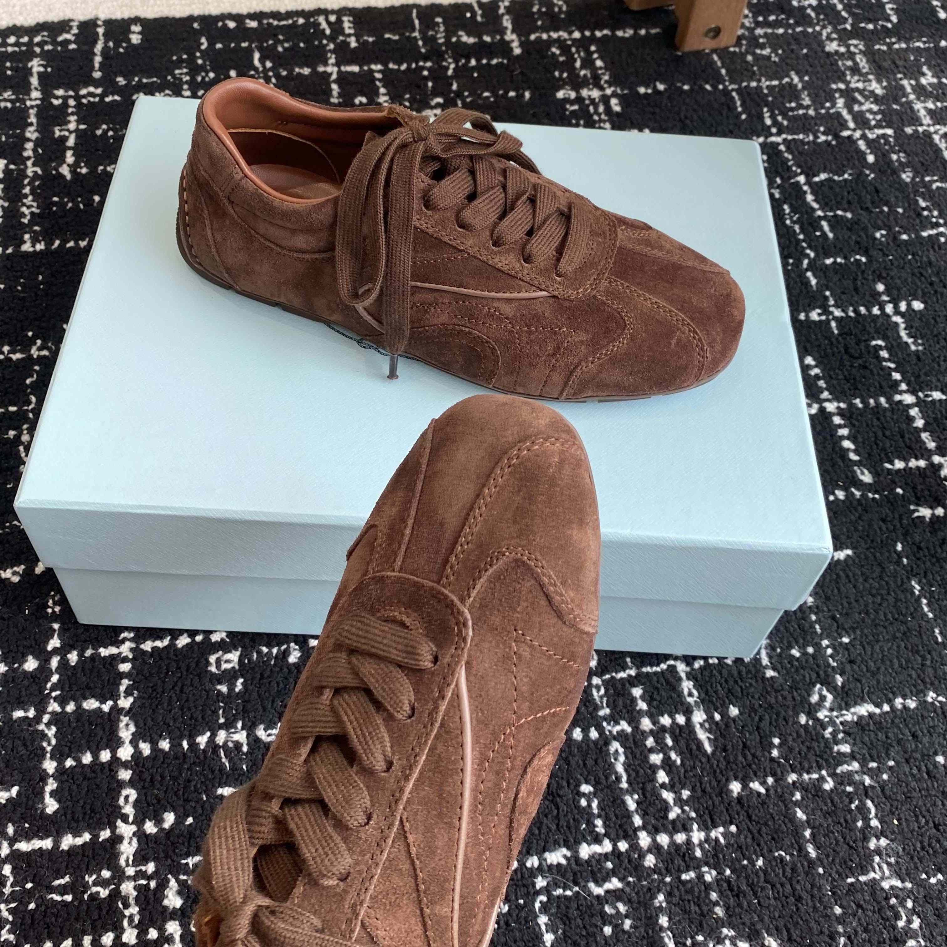 Prada Montecarlo Re-Edition 2005 Suede Sneakers - 