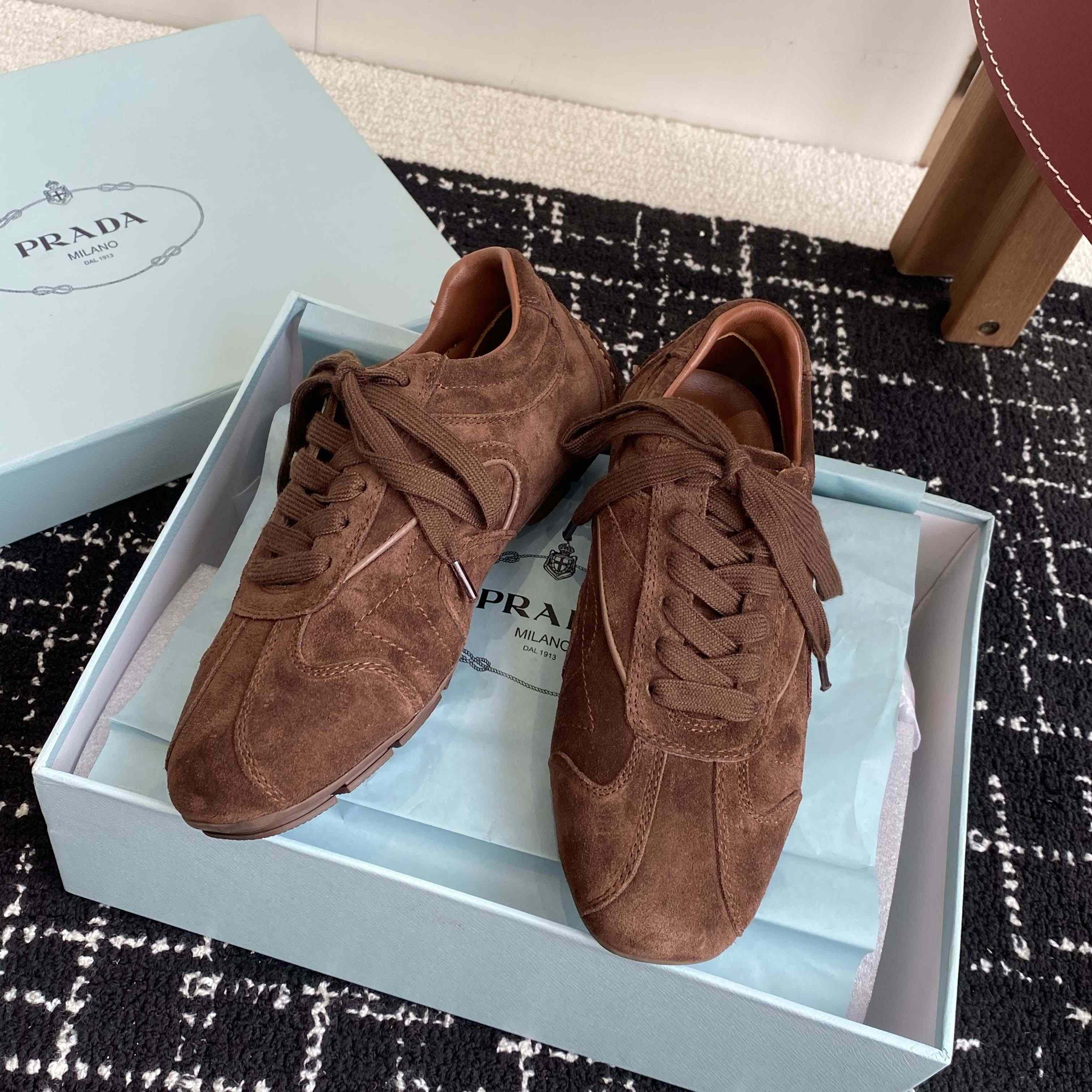 Prada Montecarlo Re-Edition 2005 Suede Sneakers - 