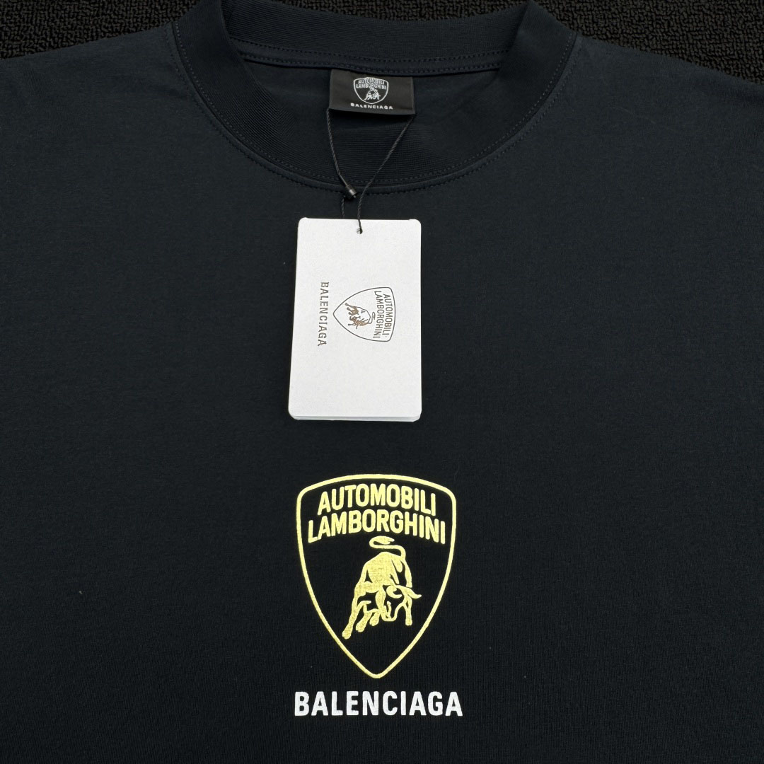 Balenciaga I Automobili Lamborghini Oversized T-Shirt inFaded Black  - DesignerGu