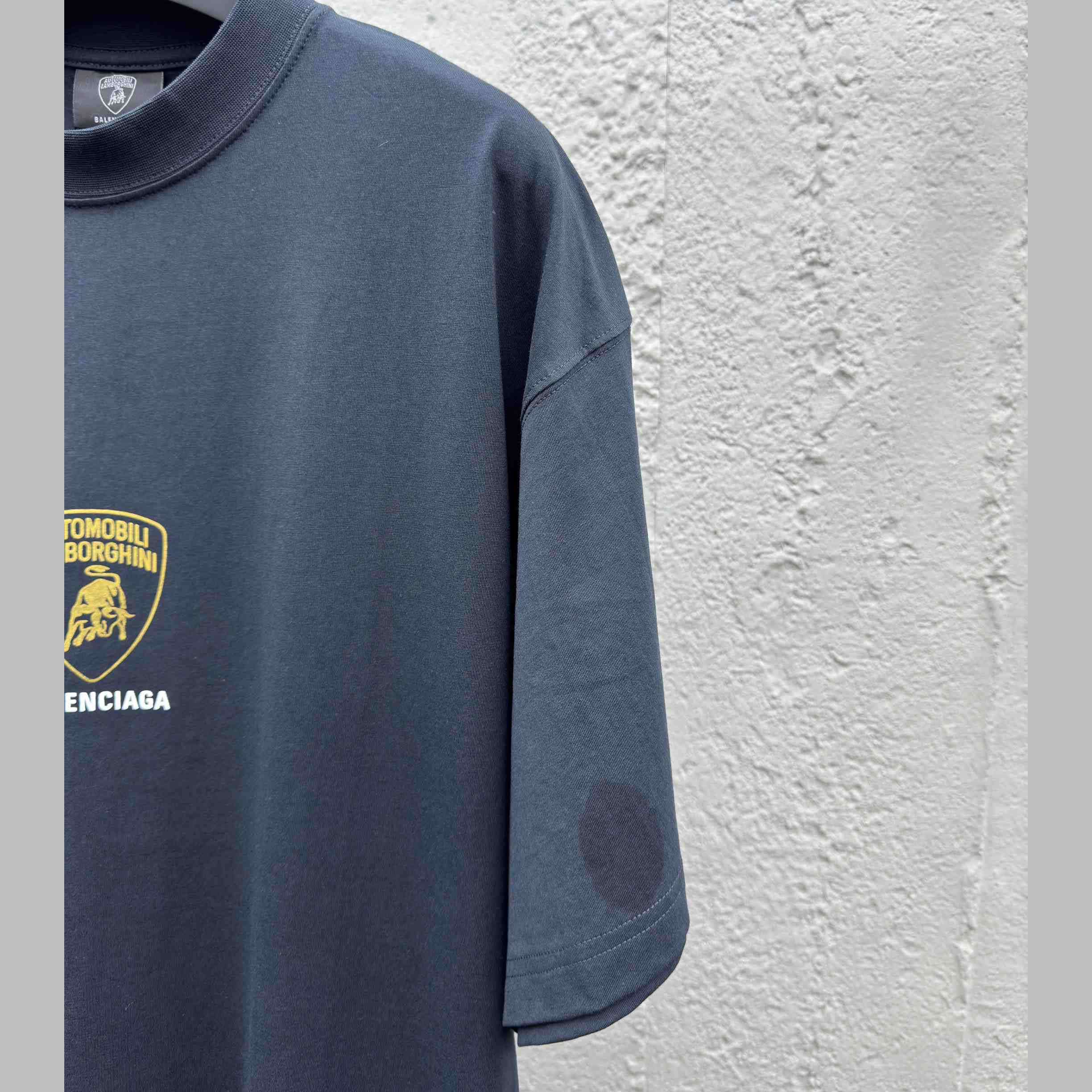 Balenciaga I Automobili Lamborghini Oversized T-Shirt inFaded Black  - DesignerGu