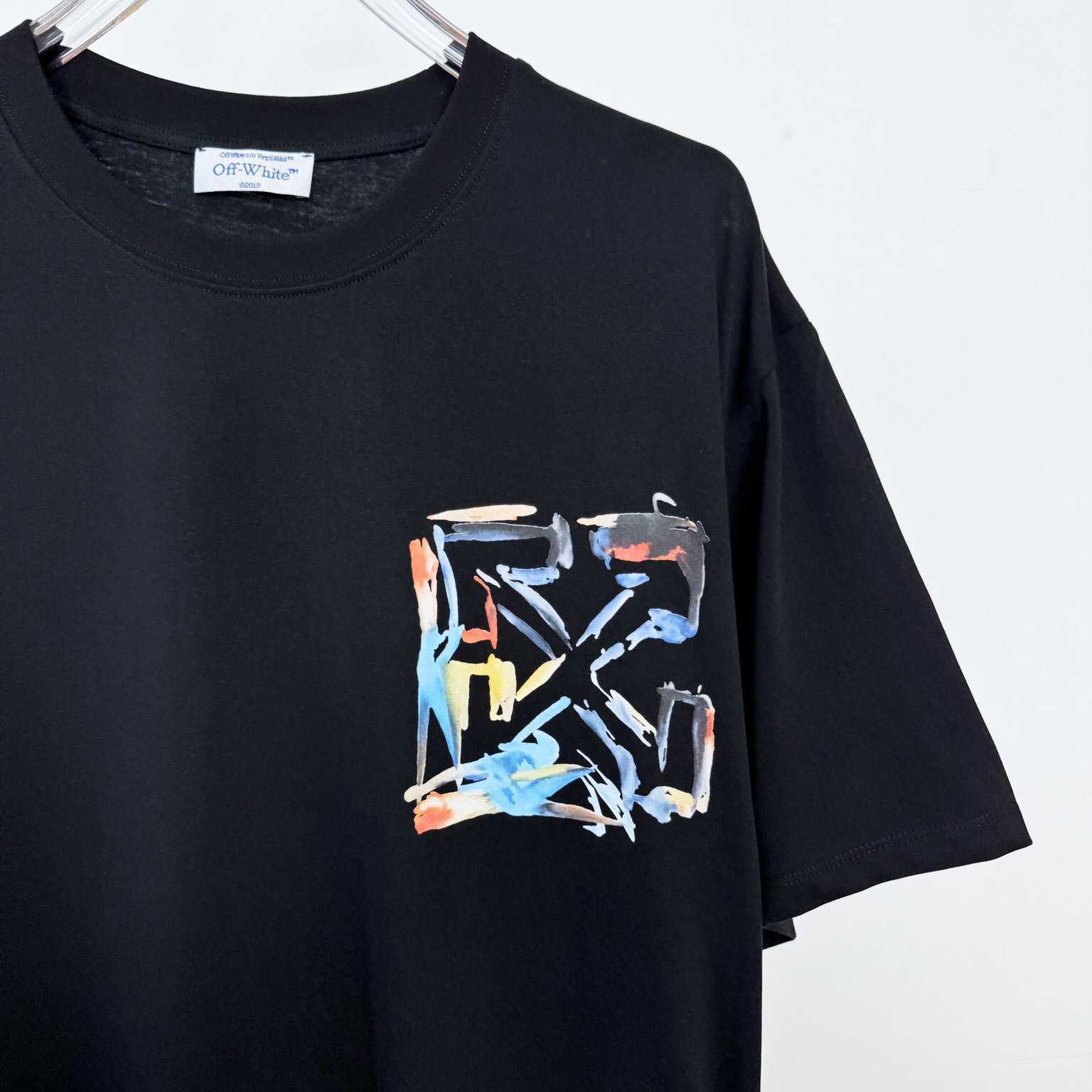 Off-White Watercolor Arrow T-Shirt - DesignerGu