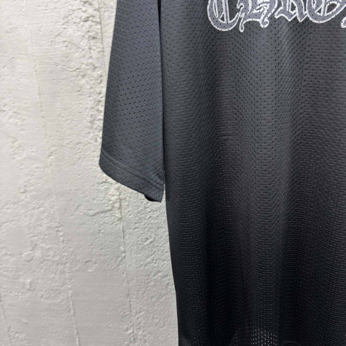 Chrome Hearts Stadium Mesh Short Sleeve Jersey Black - DesignerGu