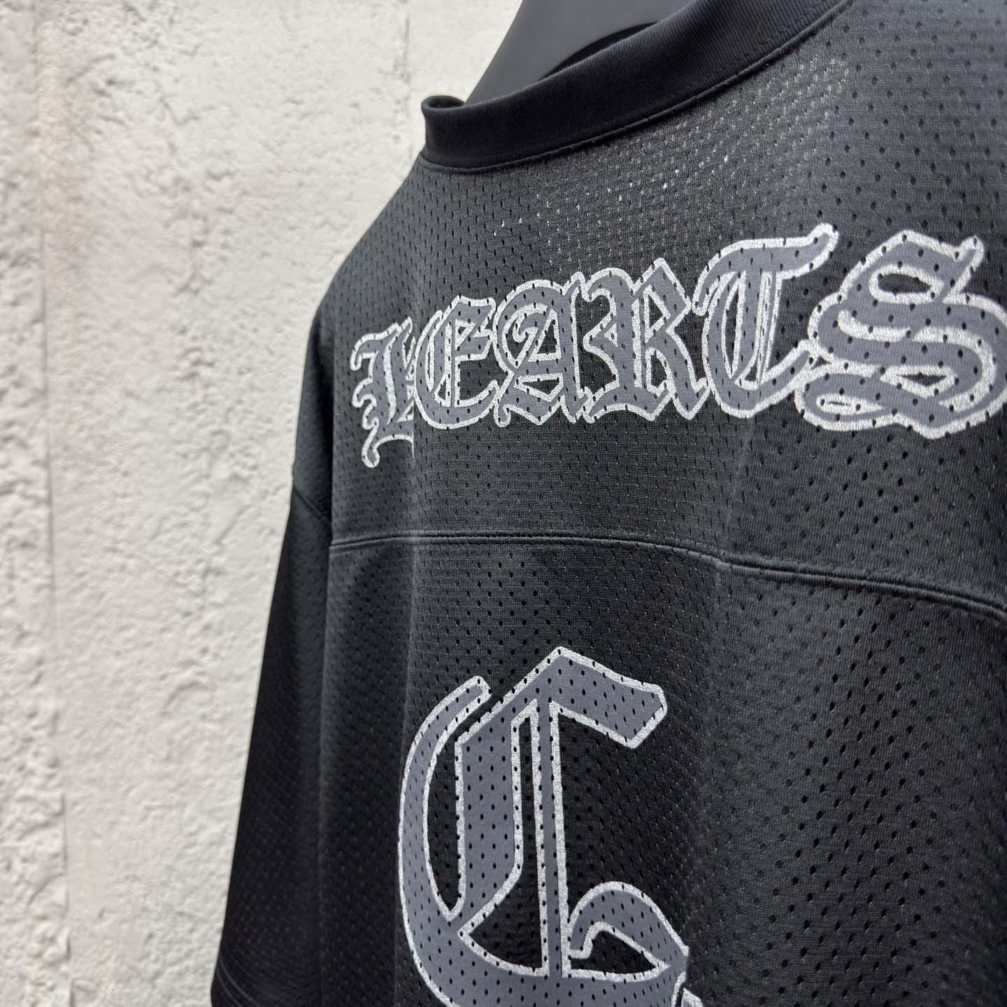 Chrome Hearts Stadium Mesh Short Sleeve Jersey Black - DesignerGu
