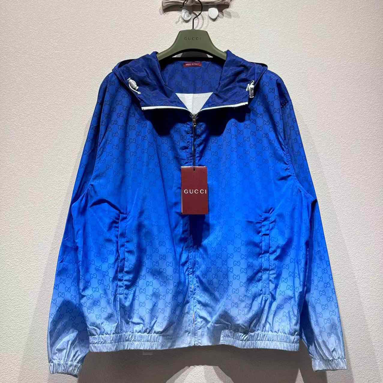 Gucci Printed Technical Poplin Zip Jacket - DesignerGu