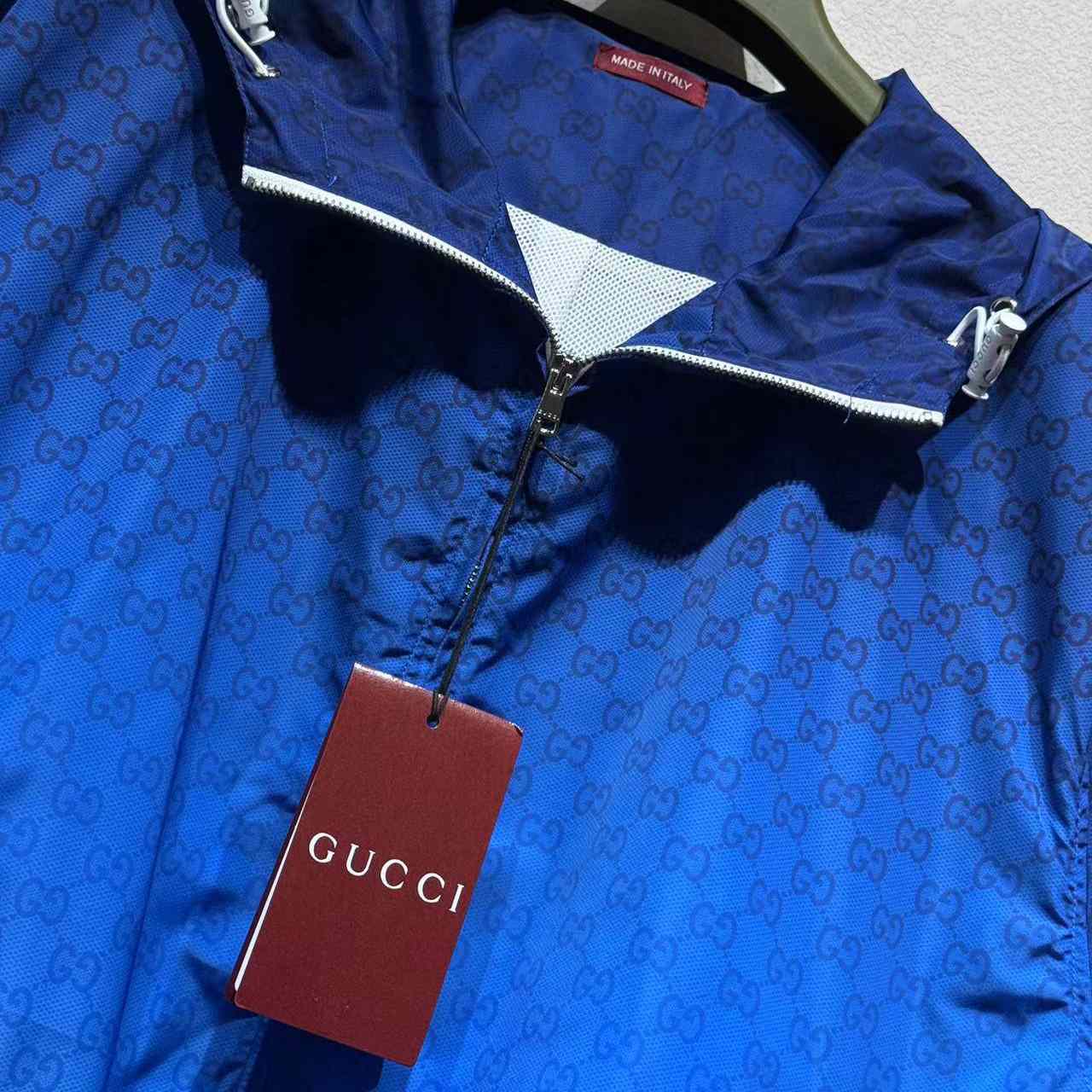 Gucci Printed Technical Poplin Zip Jacket - DesignerGu