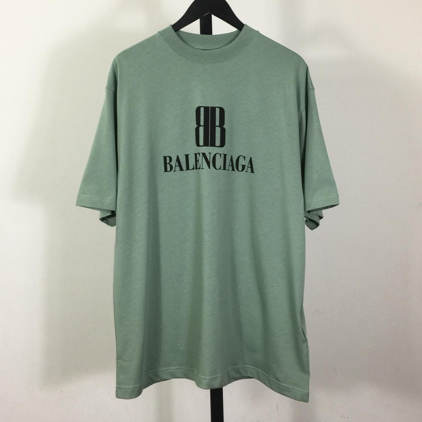 Balenciaga BB Logo Cotton T-Shirt Medium Fit - DesignerGu