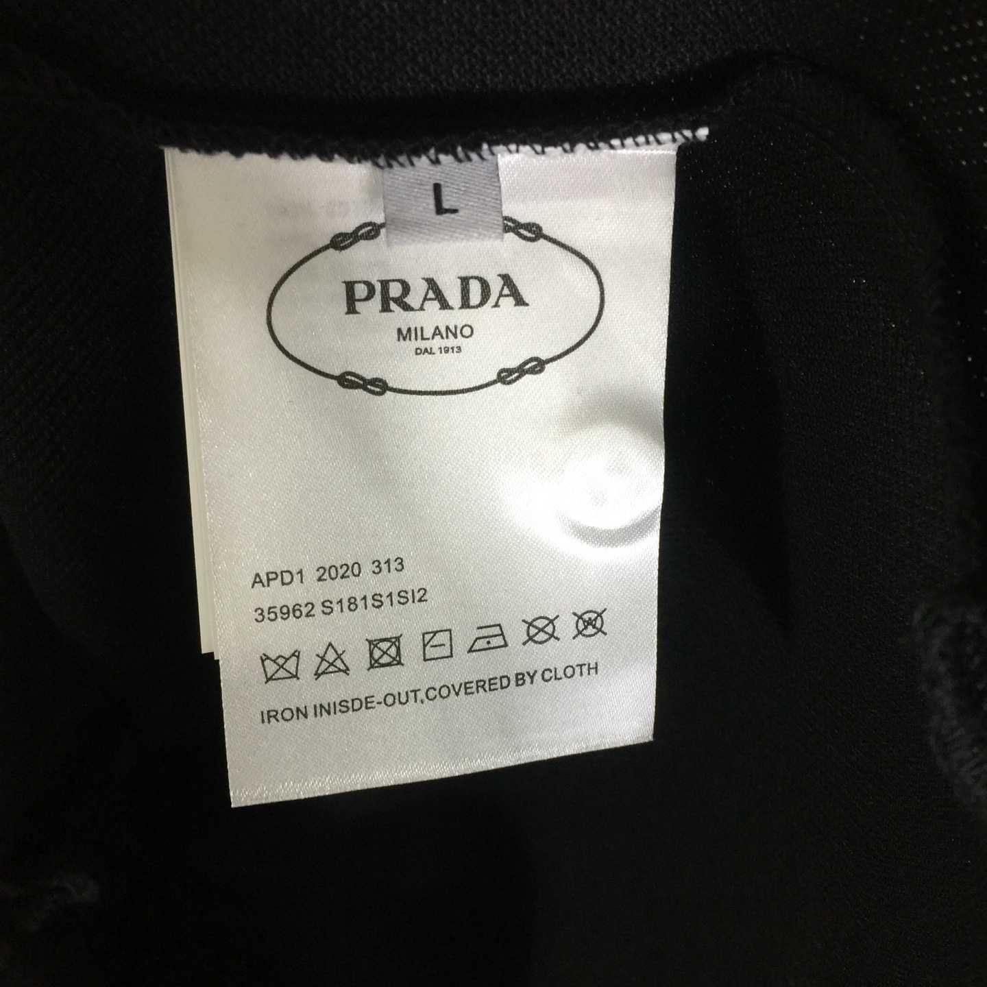 Prada Logo Cotton Polo Shirt - 