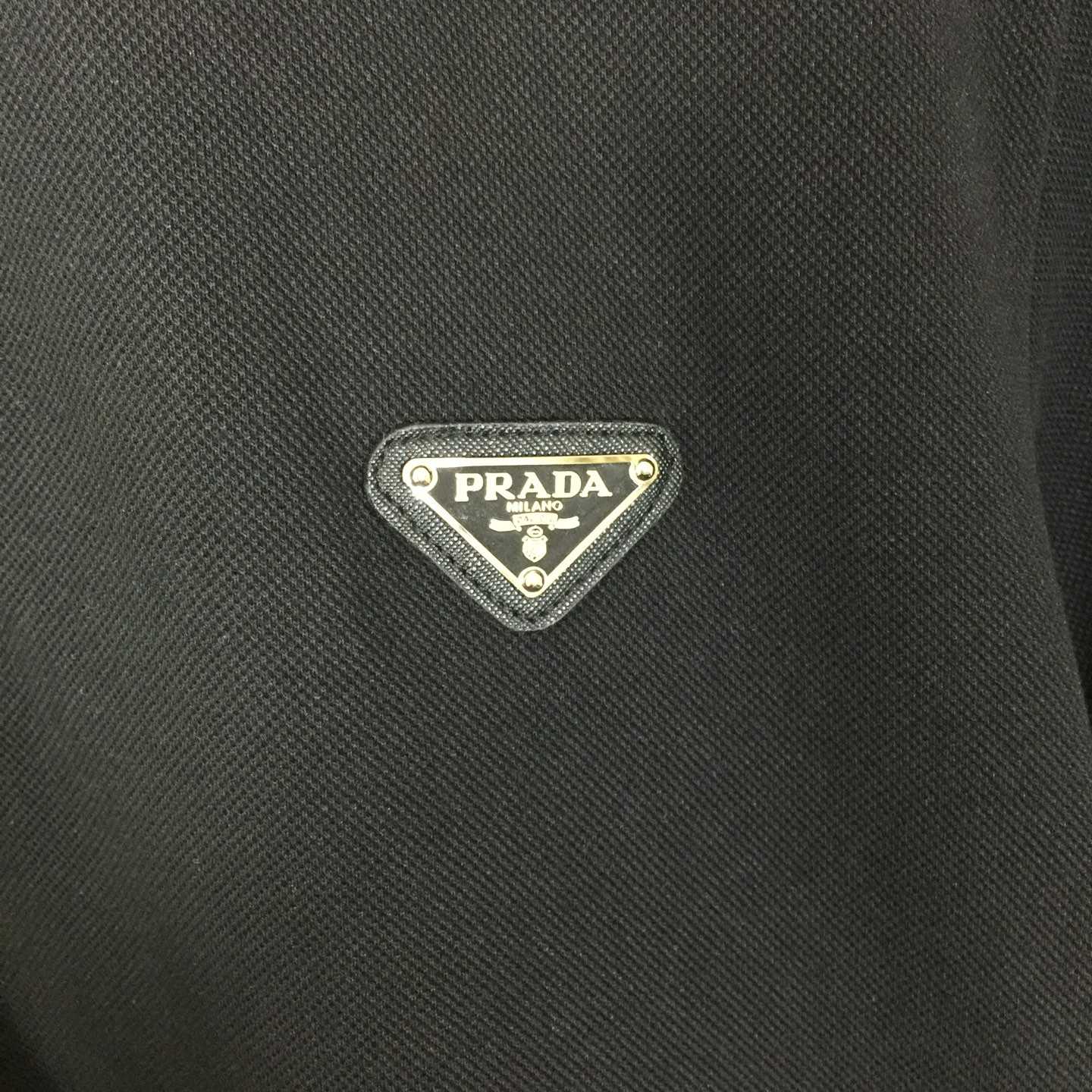 Prada Logo Cotton Polo Shirt - 
