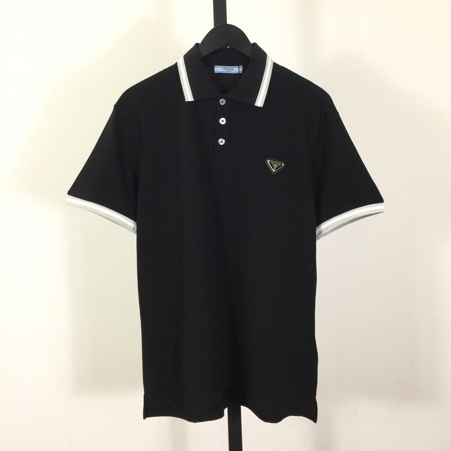 Prada Logo Cotton Polo Shirt - DesignerGu