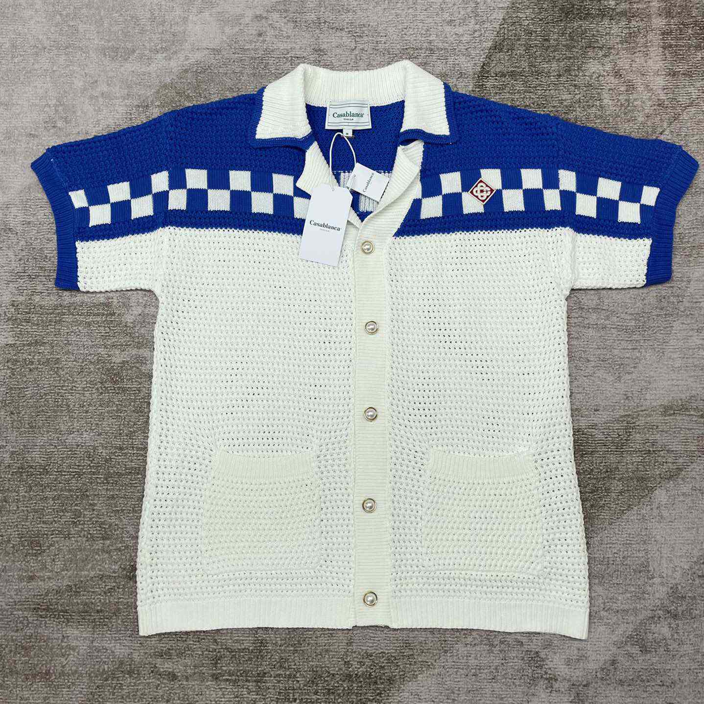 Casablanca Knit Polo Shirt   m1034 YF2001   (50% Off Sale) - DesignerGu