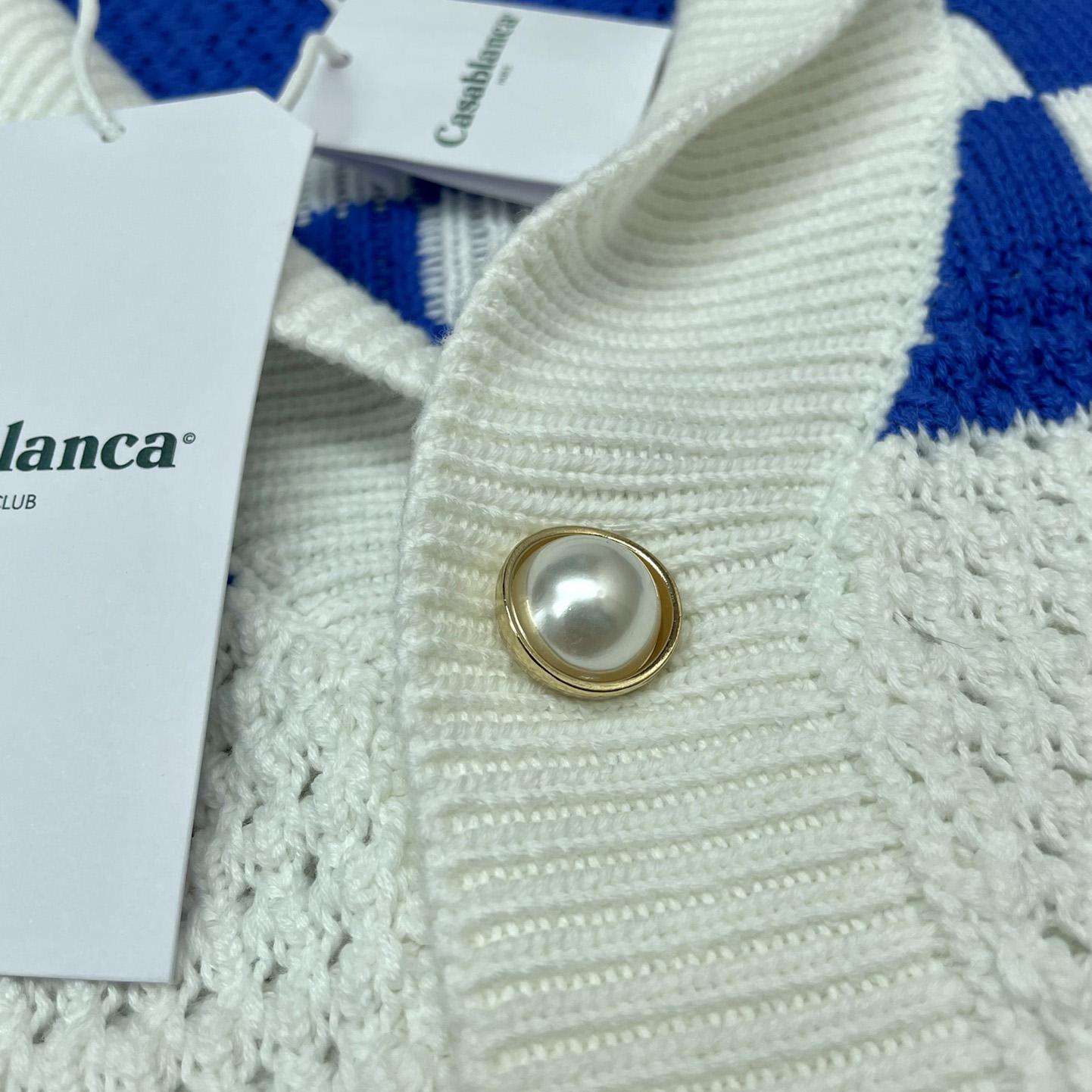Casablanca Knit Polo Shirt   m1034 YF2001   (50% Off Sale) - DesignerGu
