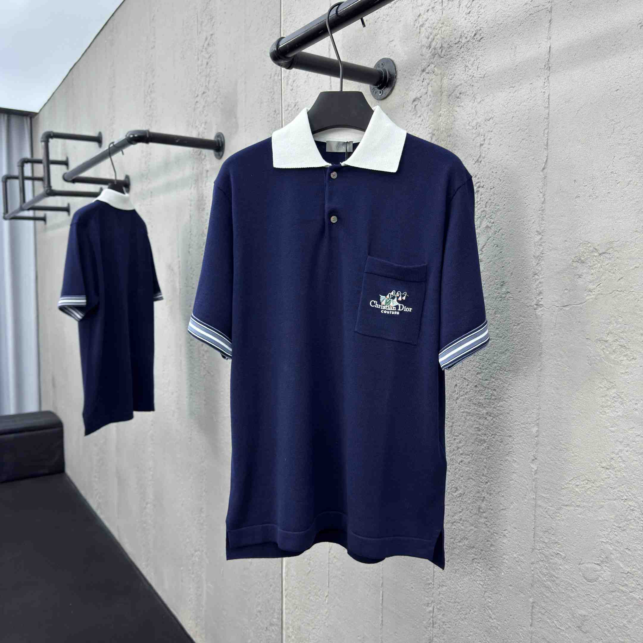 Christian Dior Couture Lily of the Valley Polo Shirt  - DesignerGu