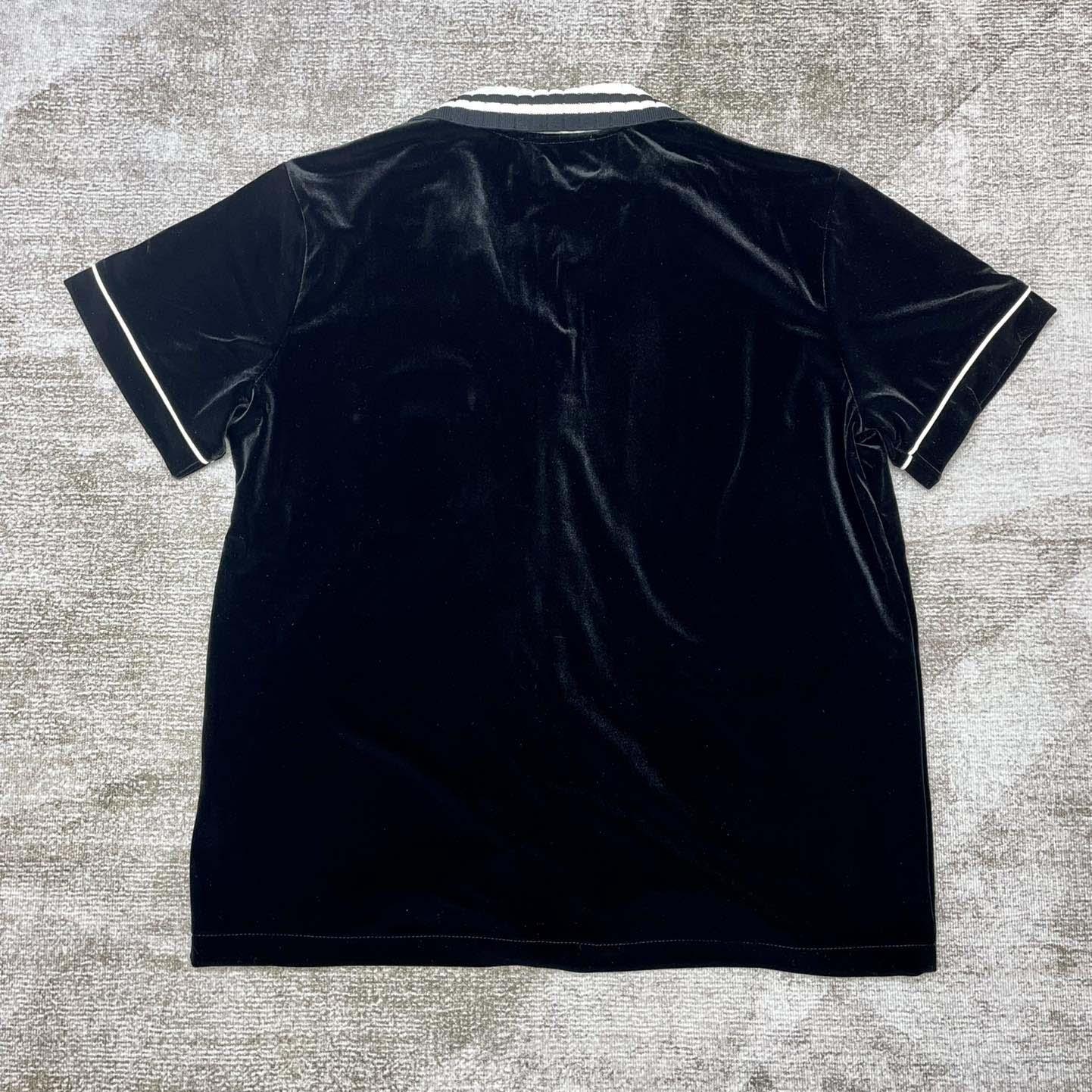 Casablanca Short-Sleeve Velour Shirt   c932 - 