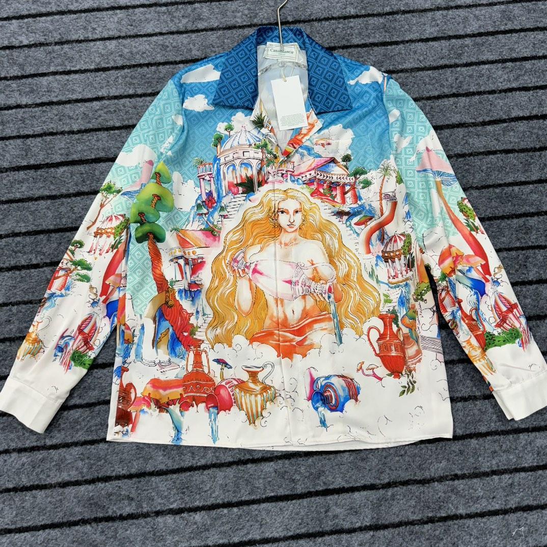 Casablanca The Road To Knowledge Shirt YF1229  (50% Off Sale) - DesignerGu